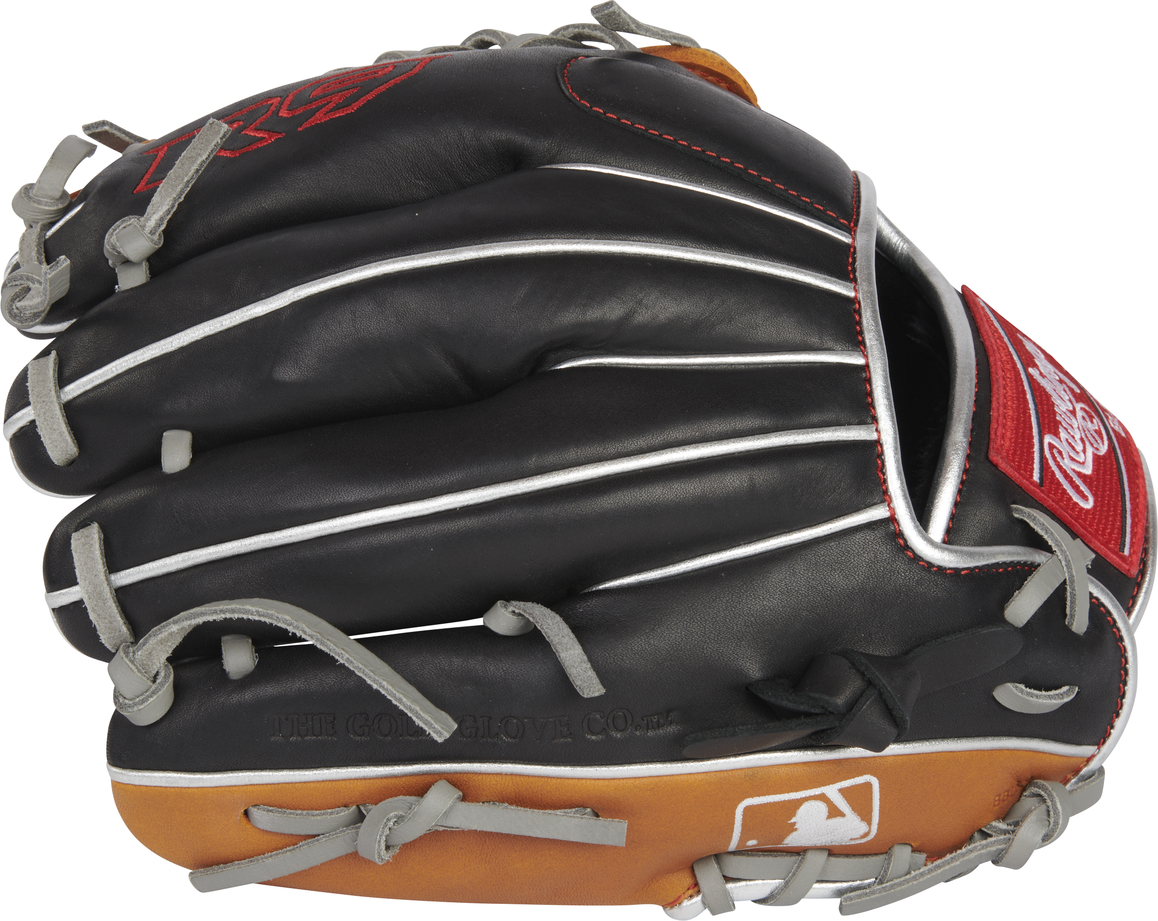 Rawlings R9 Baseball Contour Series 11.5-Inch Baseball Glove - Right Hand Thrower - Black/Tan