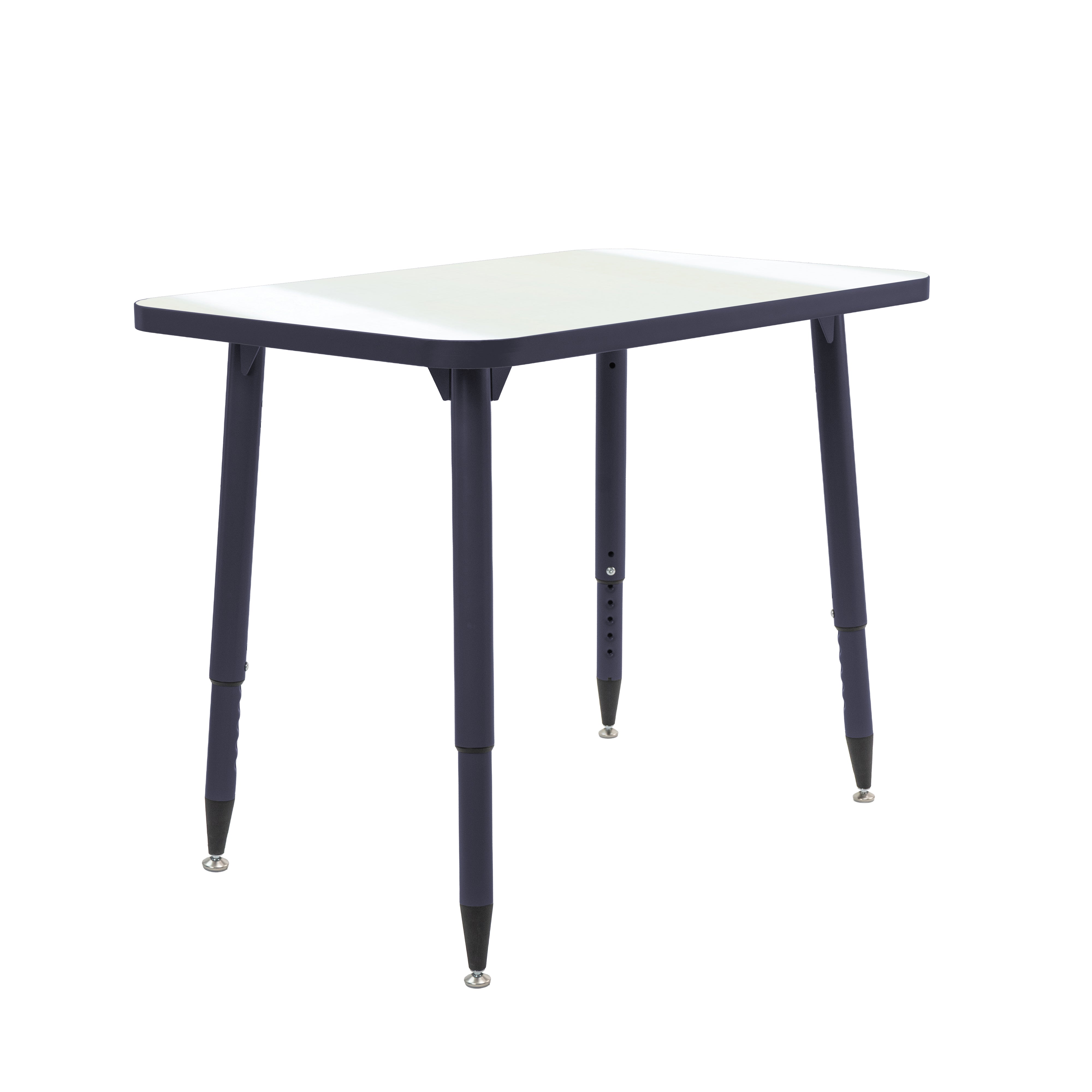 Adapte 24" x 36" Rectangle Dry-Erase Activity Table with Adjustable Tapered Legs - Whiteboard/Navy