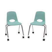 18" Mobile Chair with Casters - Seafoam