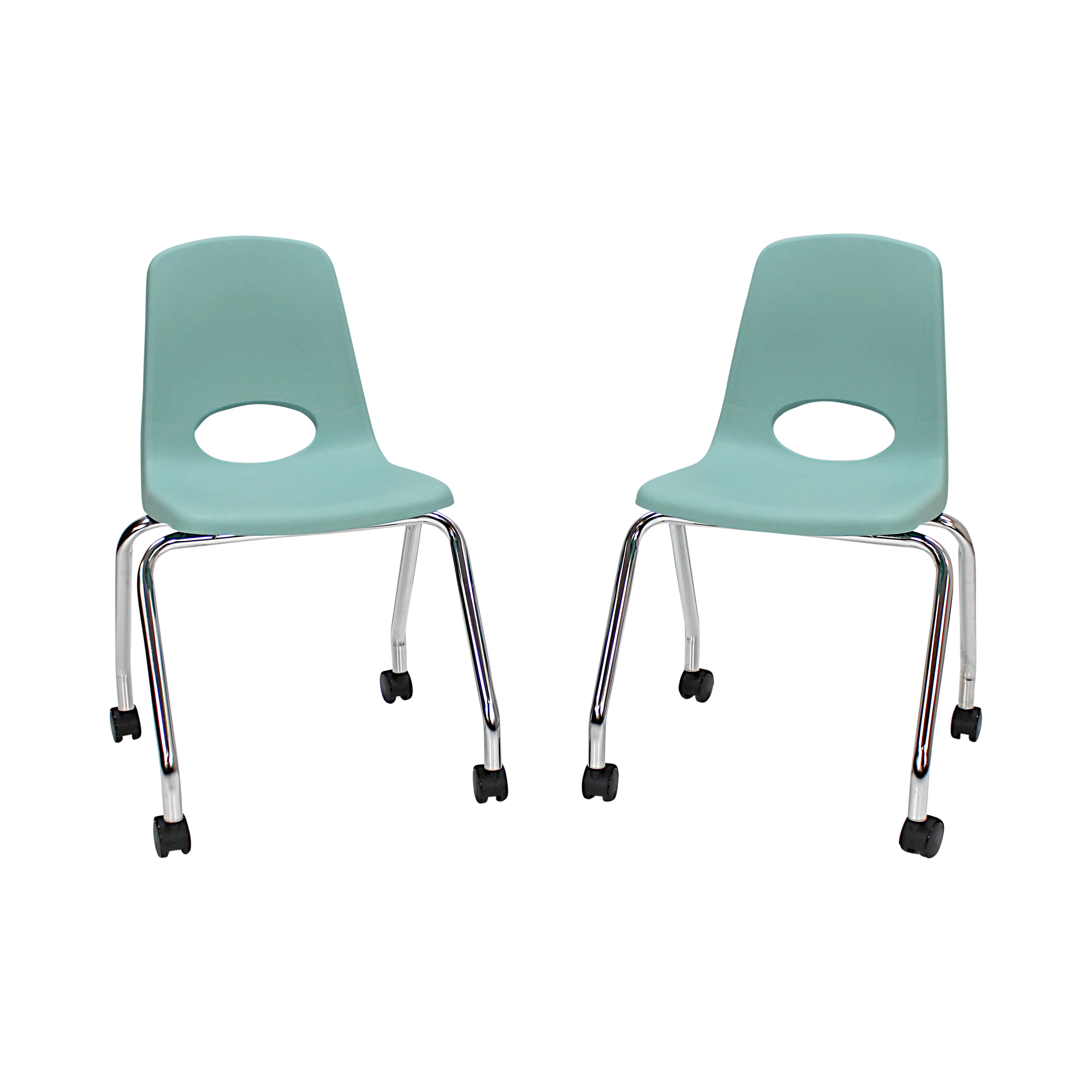 18" Mobile Chair with Casters - Seafoam