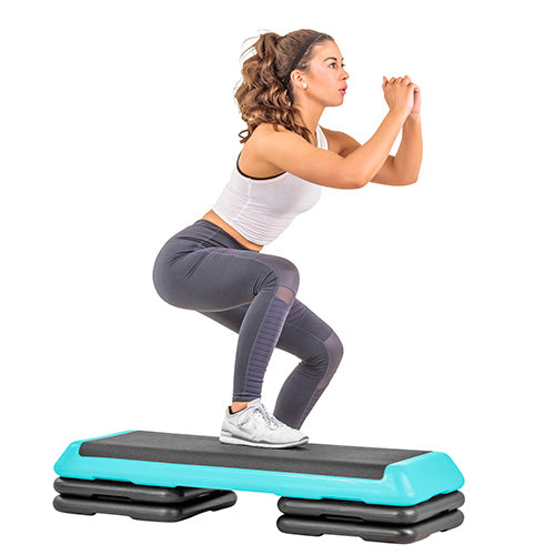 The Freestyle Step (Health Club Size) Teal (4 Risers) New