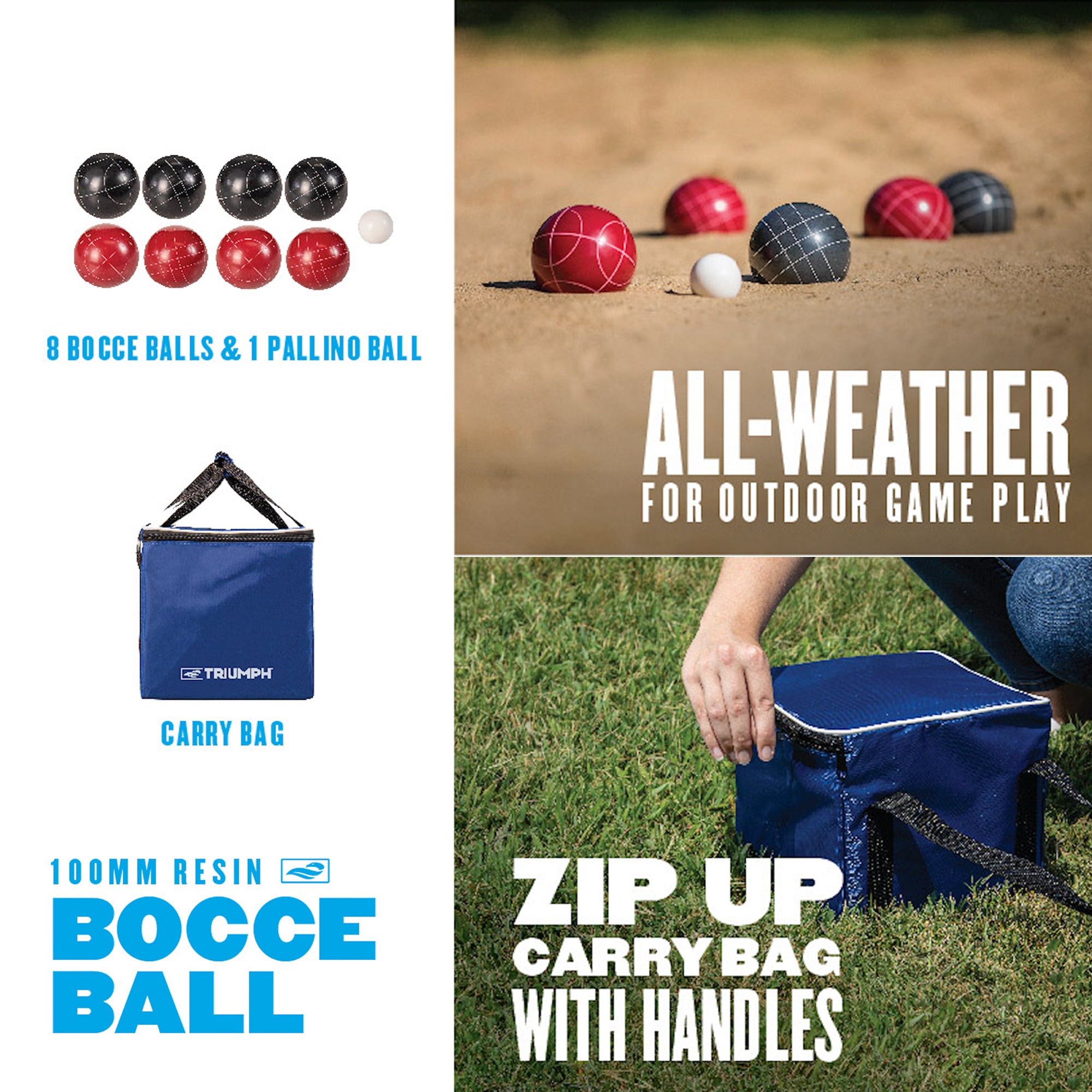 Triumph 100mm Resin Bocce Set