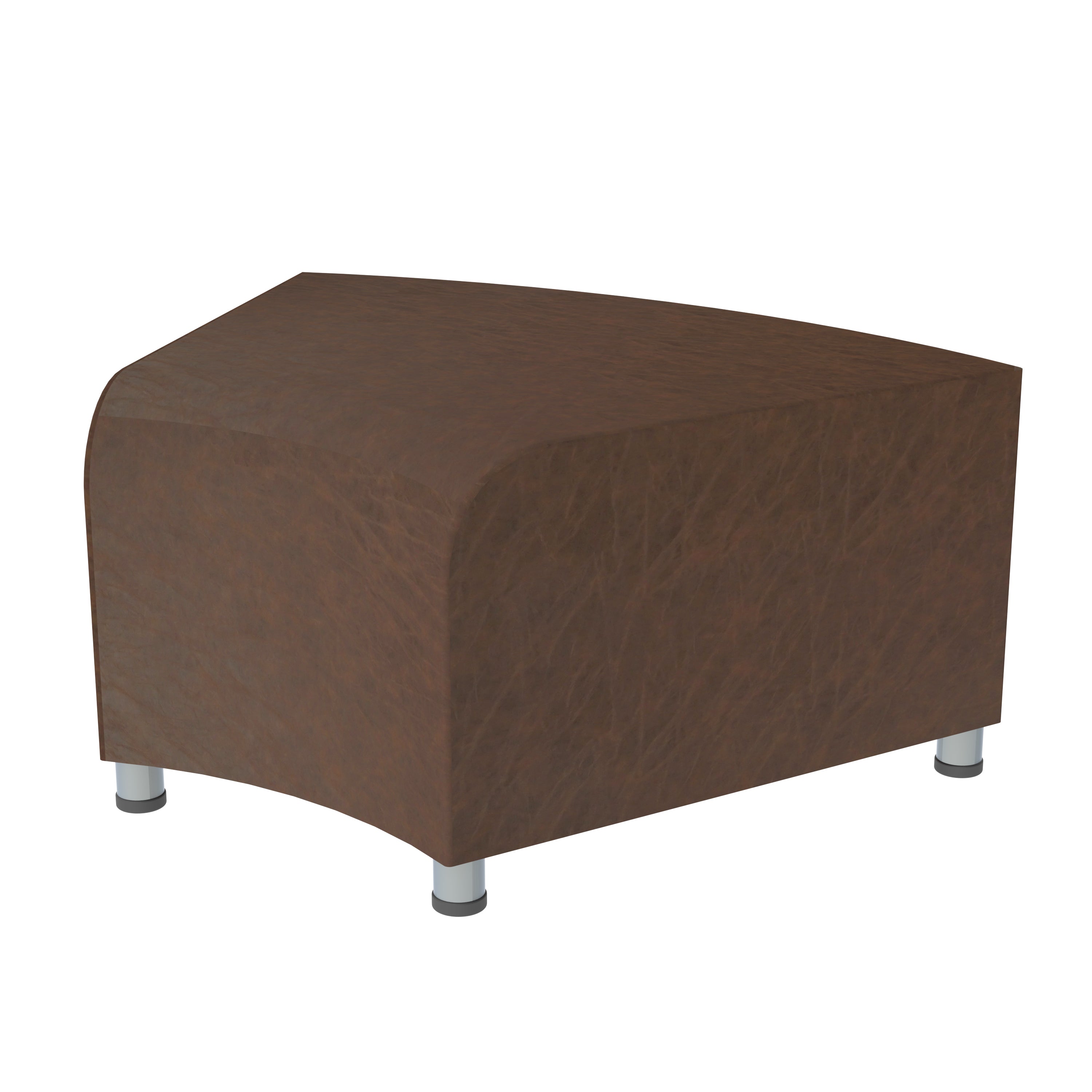 Pro Series Rustic Connect Edged Ripplet Backless Seating, 3-Piece Set - Walnut