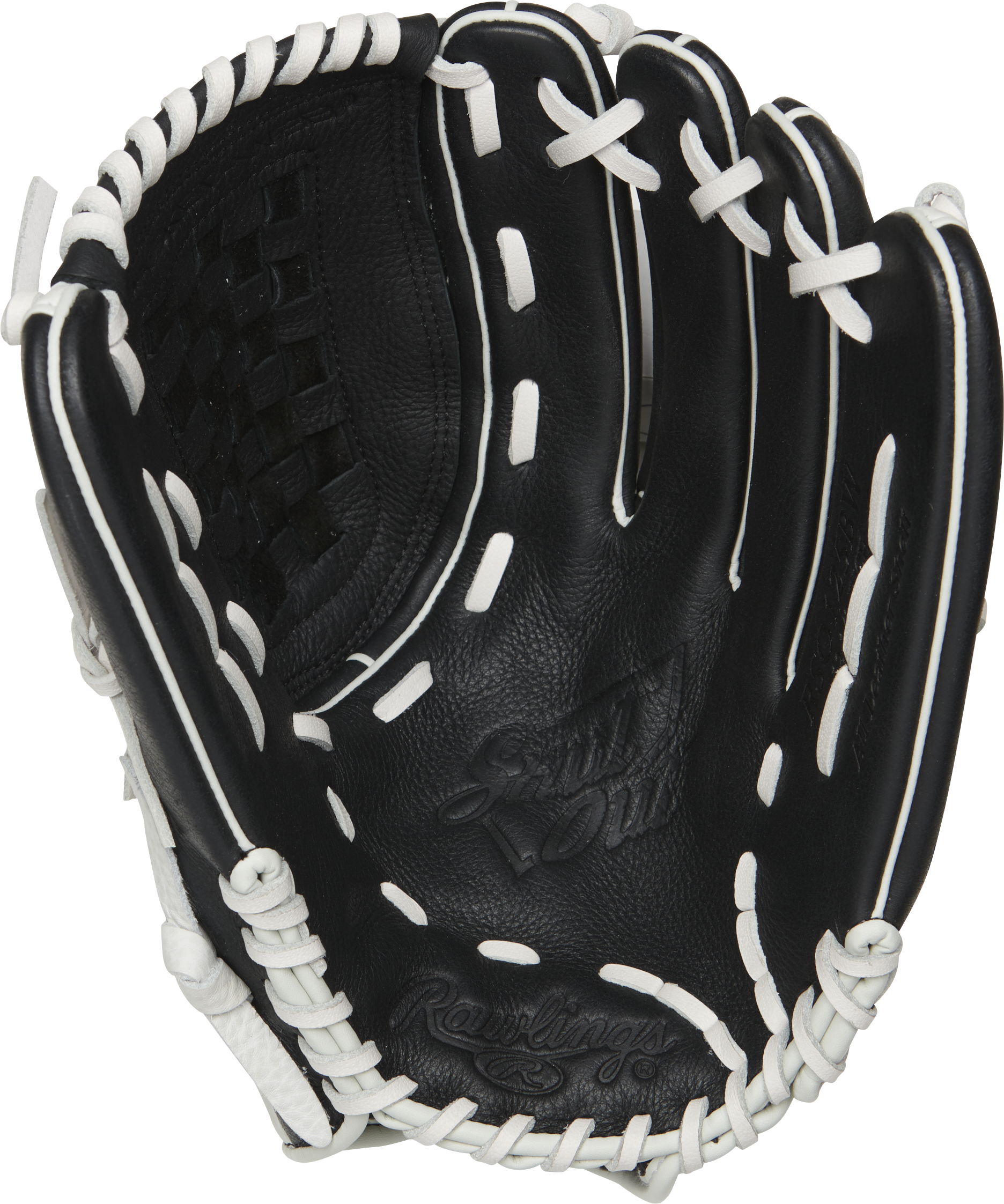 Rawlings Shut Out Series 12.5-Inch Softball Glove  - Right Hand Thrower - Black/White