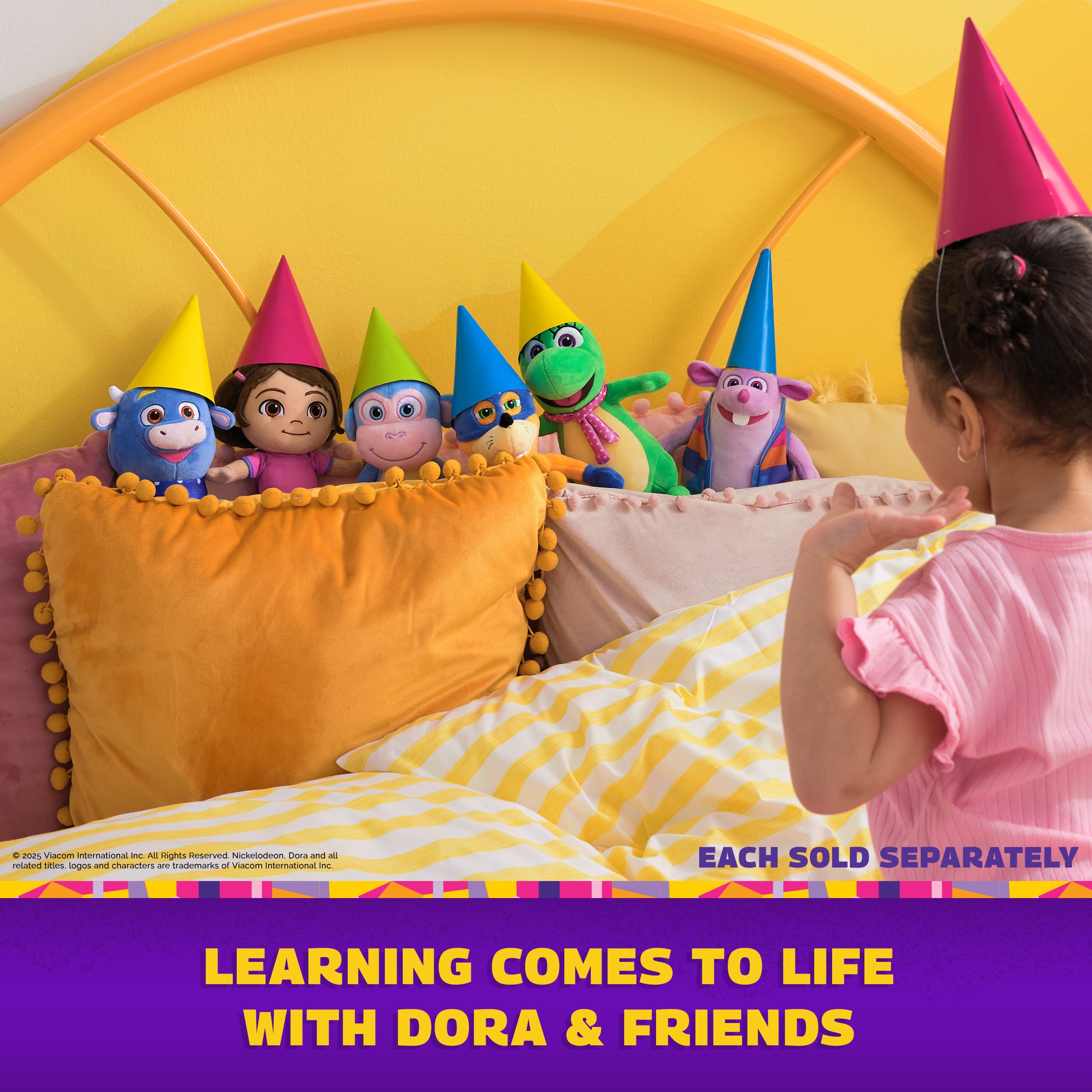 Dora Official Plush Toy CDU, Stuffed Animals for Ages 3 and Up, 8” Assorted Styles