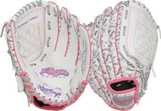 Rawlings Players Series Youth 10-Inch Baseball Glove - Right Hand Thrower - White/Unicorn Print