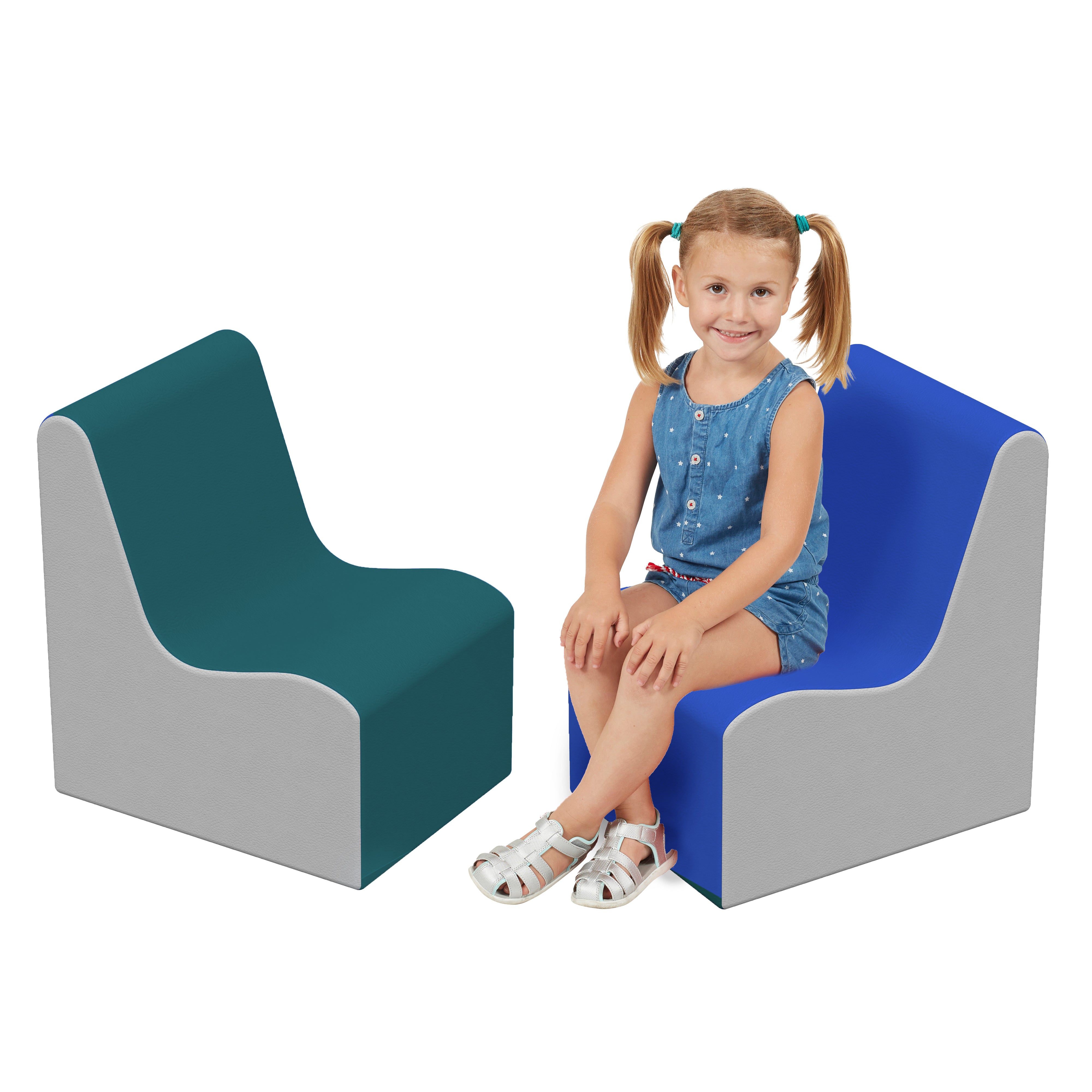 SoftScape Wave Preschool Chairs, 2-Piece - Contemporary