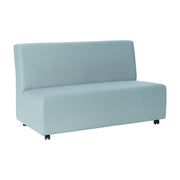 Pro Series Upholstered Armless Mobile Sofa - Sky Blue Crosshatch