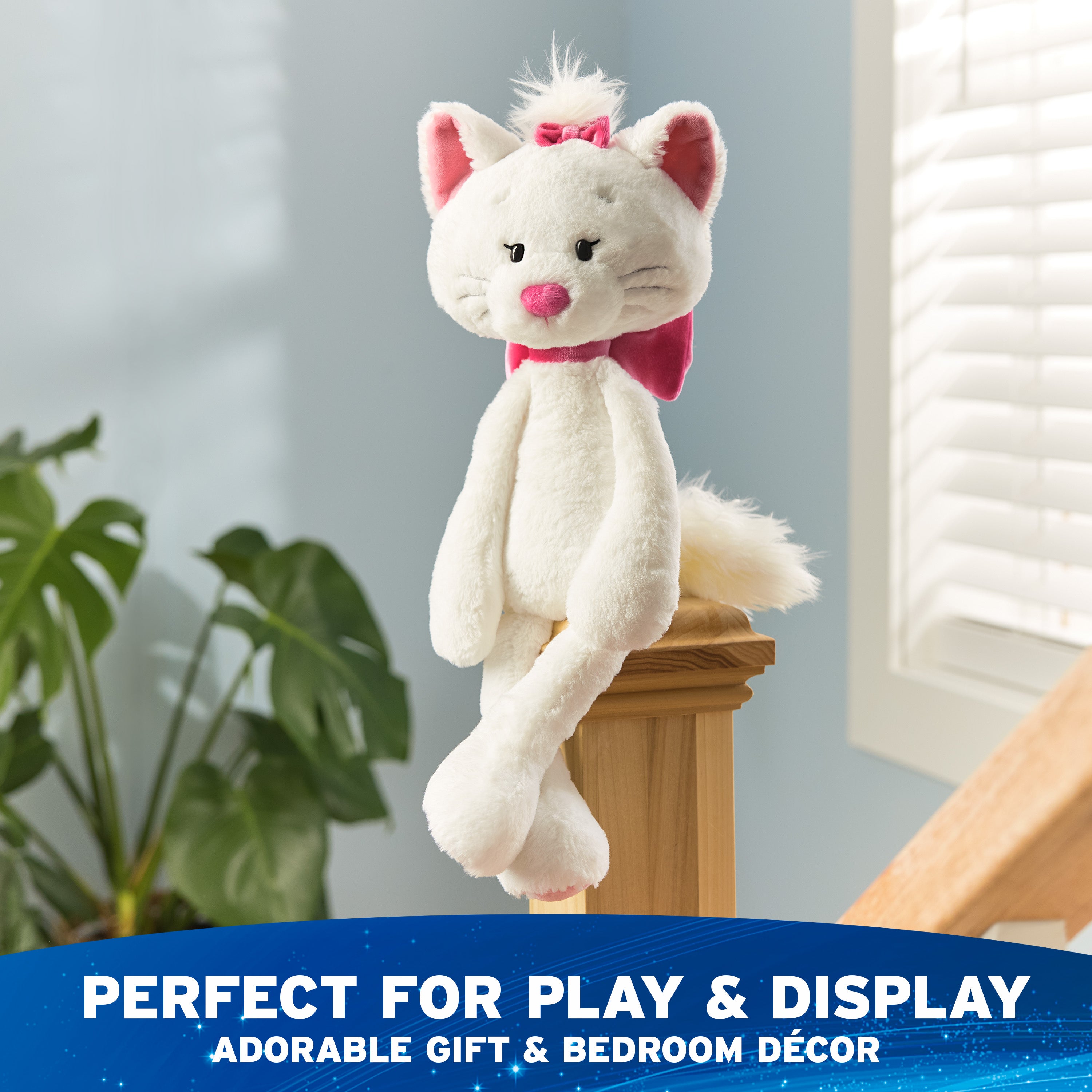 GUND Disney Official Marie Toothpick Plush, The Aristocats Cat Stuffed Animal for Ages 1 and Up, White, 15”