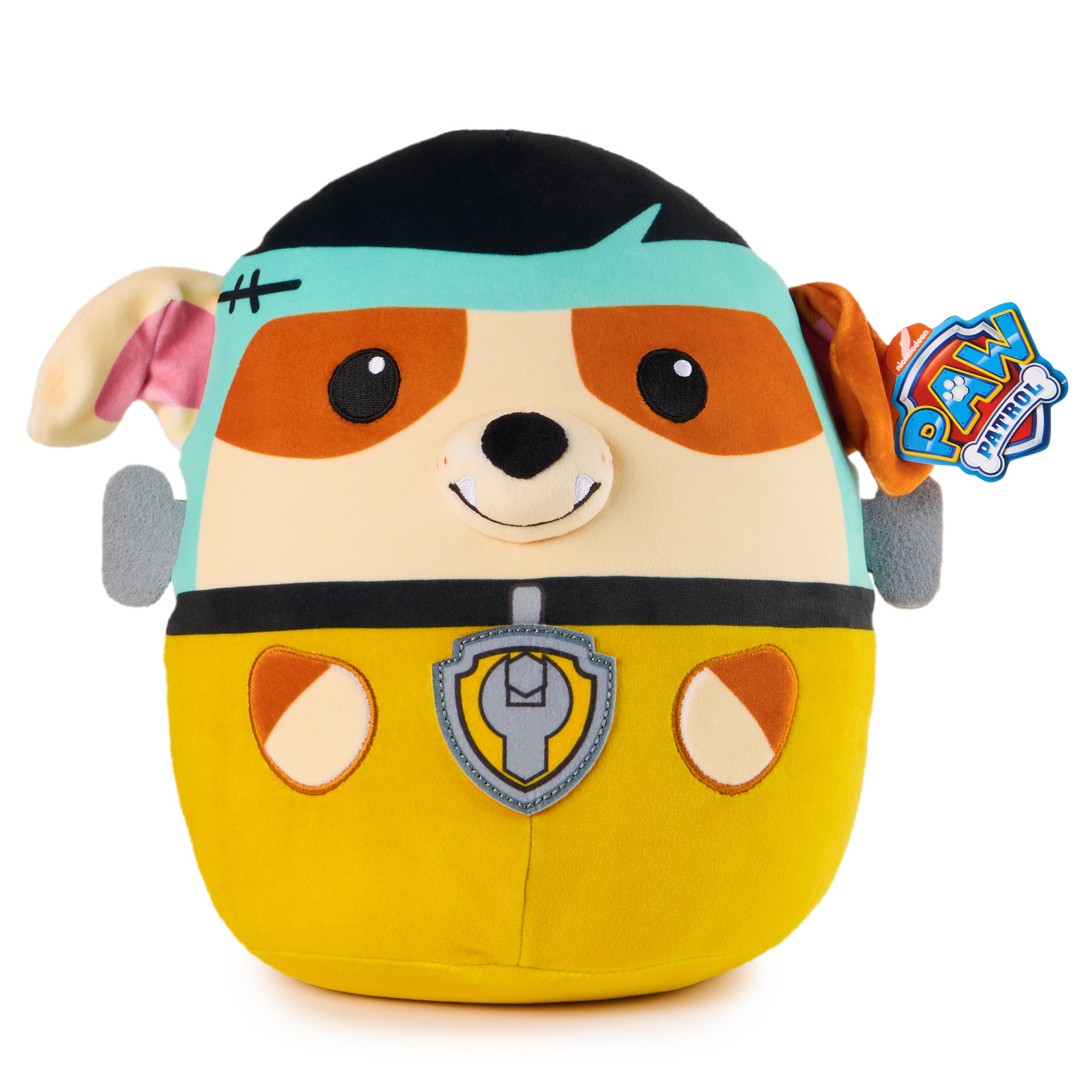 PAW Patrol Franken Rubble Squish Plush, Official Toy from the Hit Cartoon, Special Edition Squishy Stuffed Animal for Ages 1 and Up, 12”
