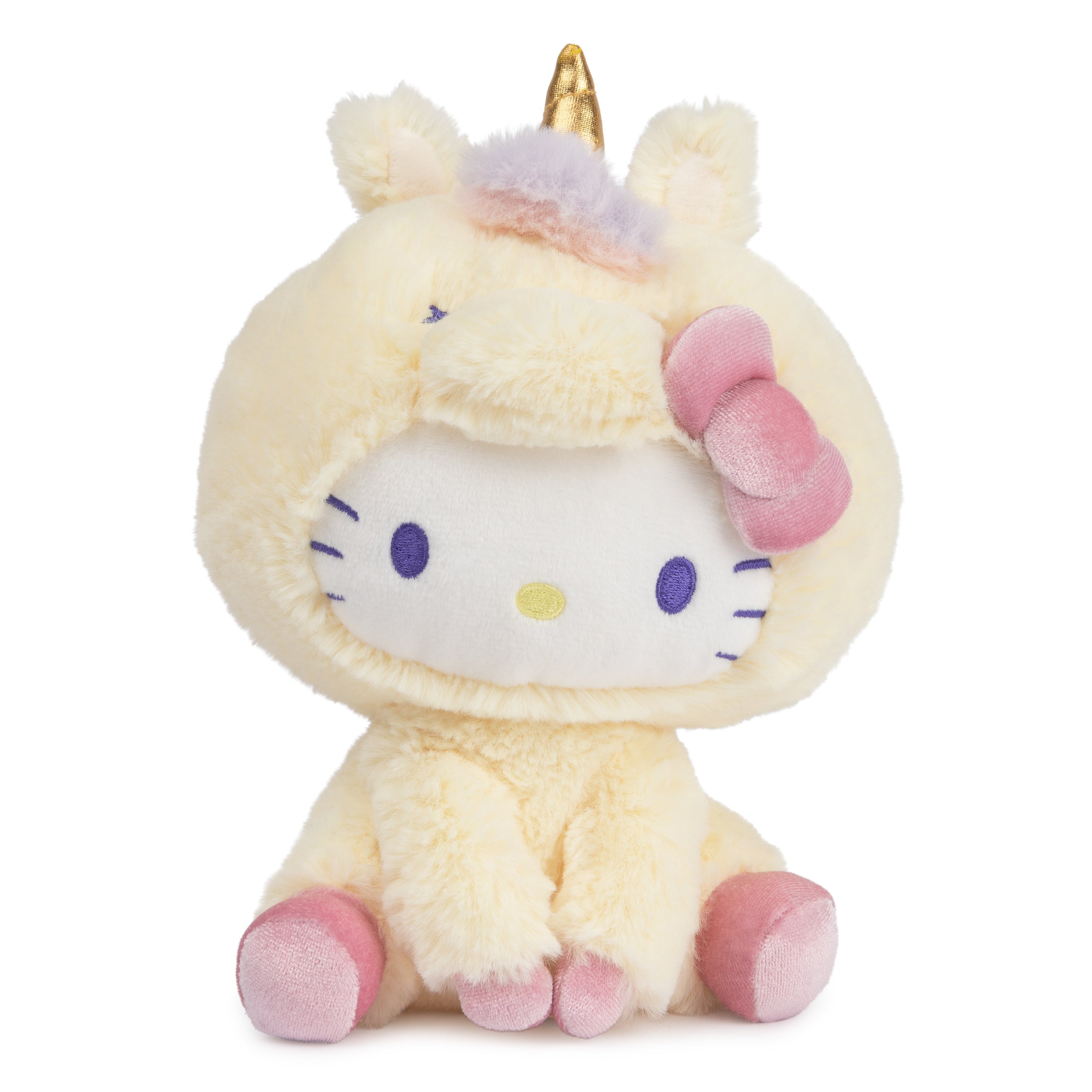 GUND Sanrio Hello Kitty Unicorn Plush Toy, Premium Stuffed Animal for Ages 1 and Up, Yellow, 6”