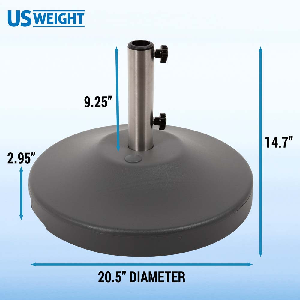 Fillable Free Standing Umbrella Base (Grey)