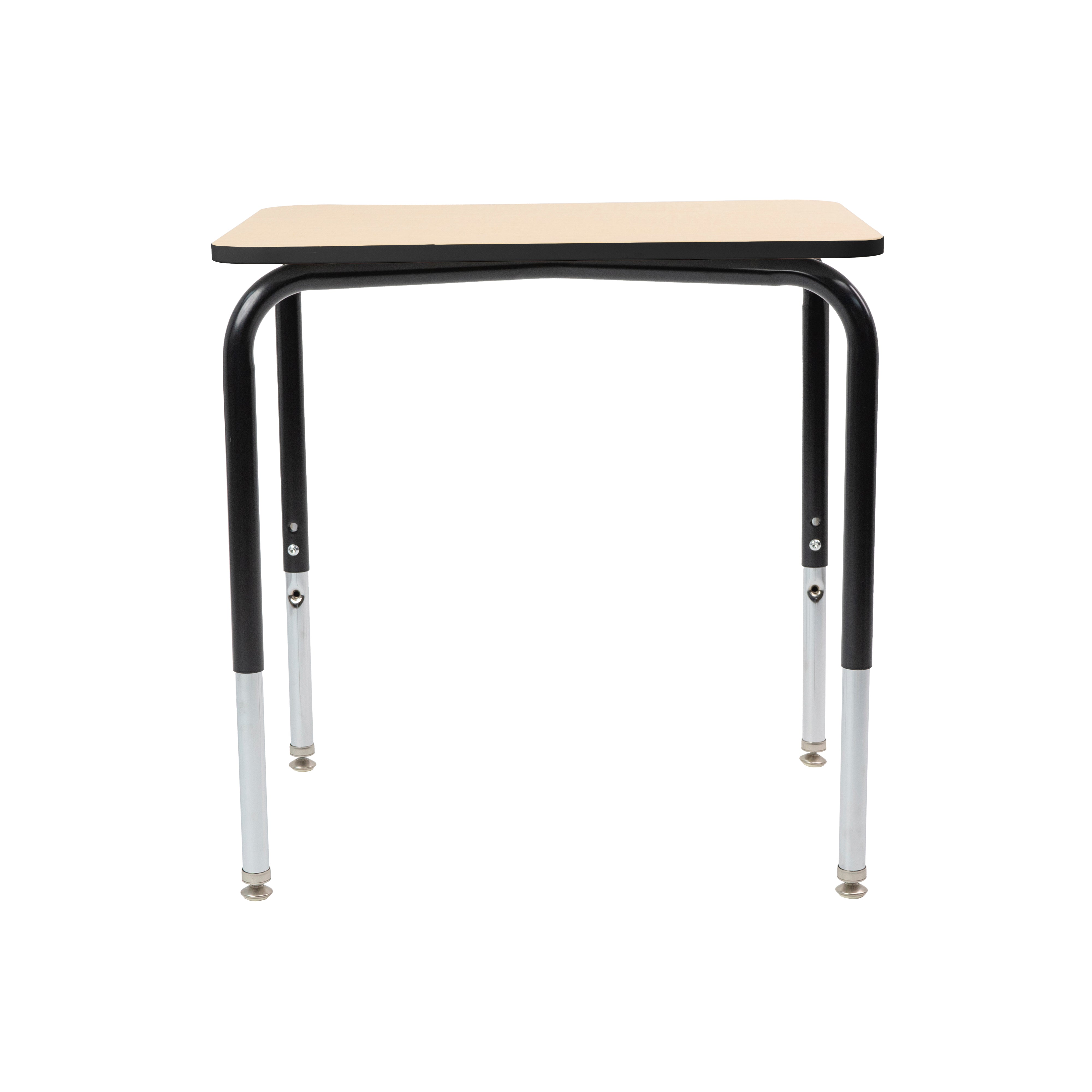 18" x 24" Belly Curve Open Front Desk, 2-pack - Maple/Black