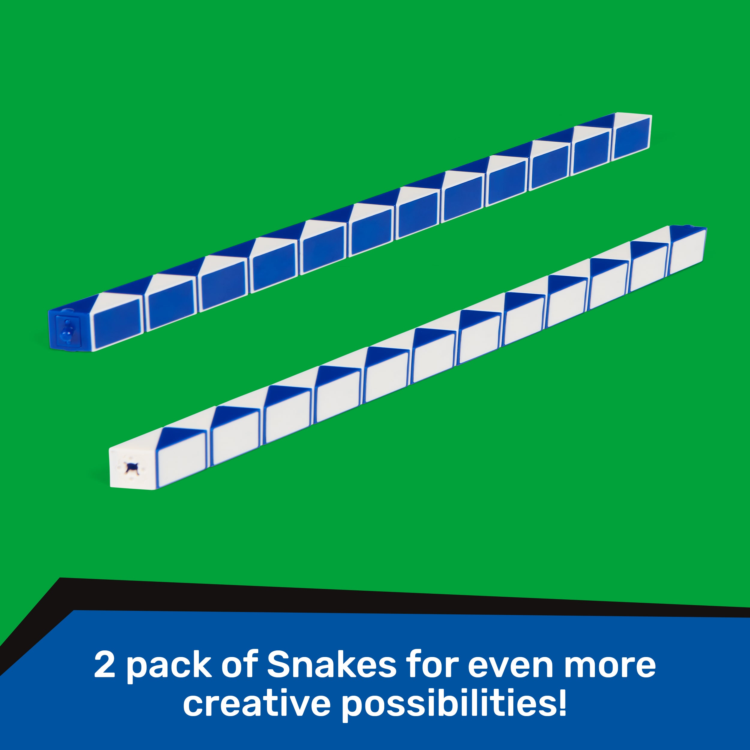 Rubik’s Cube, Connector Snake, Two-Pack Cubes 3D Puzzle Game Stress Relief Fidget Toy, Classic Color-Matching Puzzle, Problem-Solving Brain Teaser, for Adults, Teens, Kids Ages 8 & Up