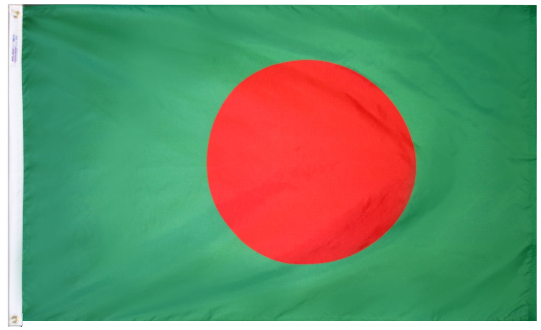 Bangladesh Flag 4x6 ft. Nylon SolarGuard Nyl-Glo 100% Made in USA to Official United Nations Design Specifications.