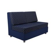 Outdoor Armless Sofa with Sunbrella - Adaptation Indigo/Canvas Navy