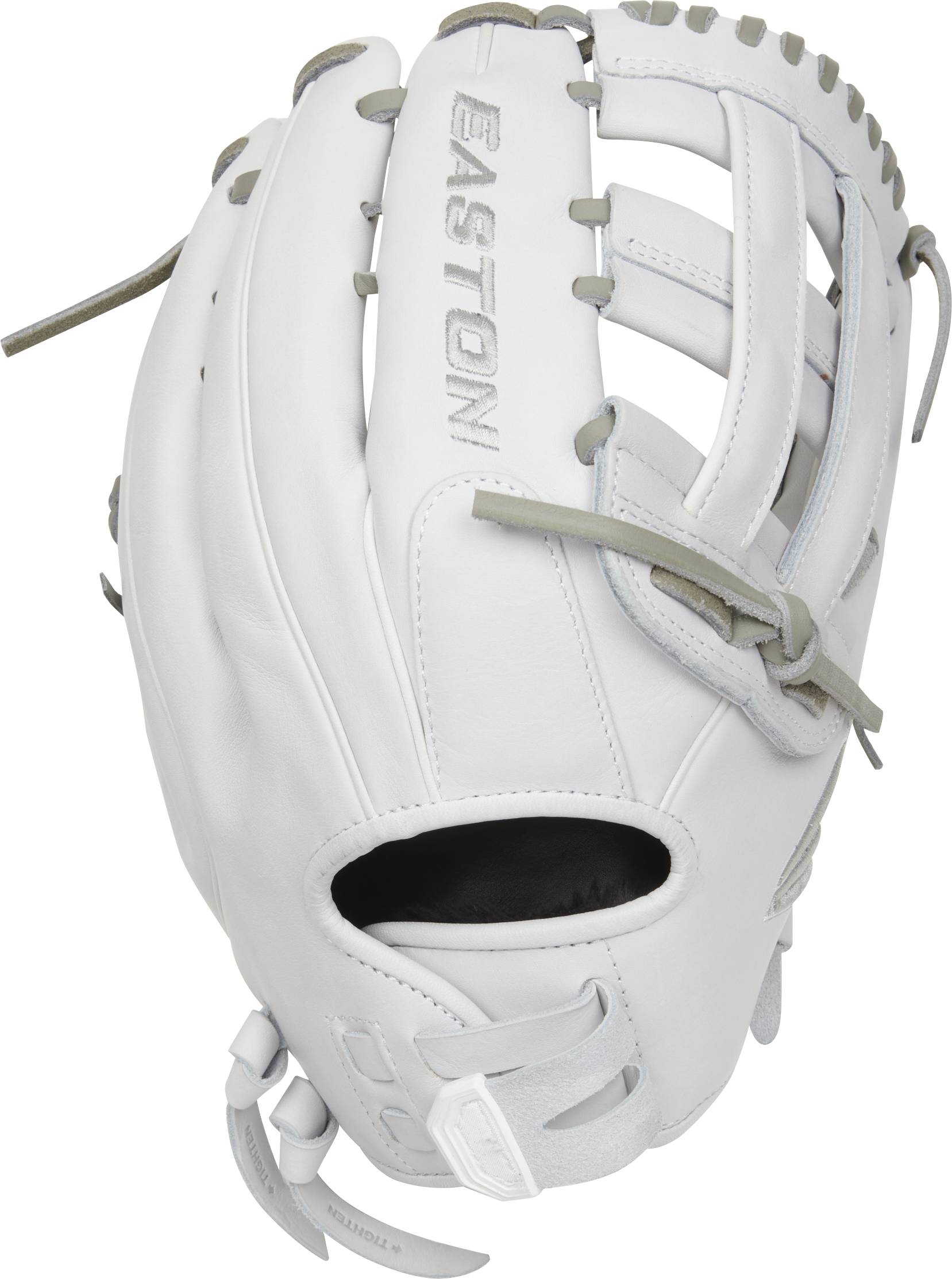 Easton Pro Collection Series 13-Inch Softball Glove - Right Hand Thrower - White/Gray