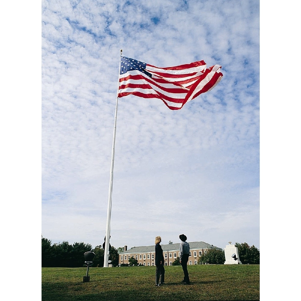 American Flag 10x19 ft. Tough-Tex the Strongest, Longest Lasting Flag , 100% Made in USA with Sewn Stripes, Embroidered Stars and Roped Heading.