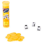 The Game of Left Center Right, Easy Addictive Travel Tube Fun Dice Game for Road Trips, for Kids & Adults Ages 8 and up