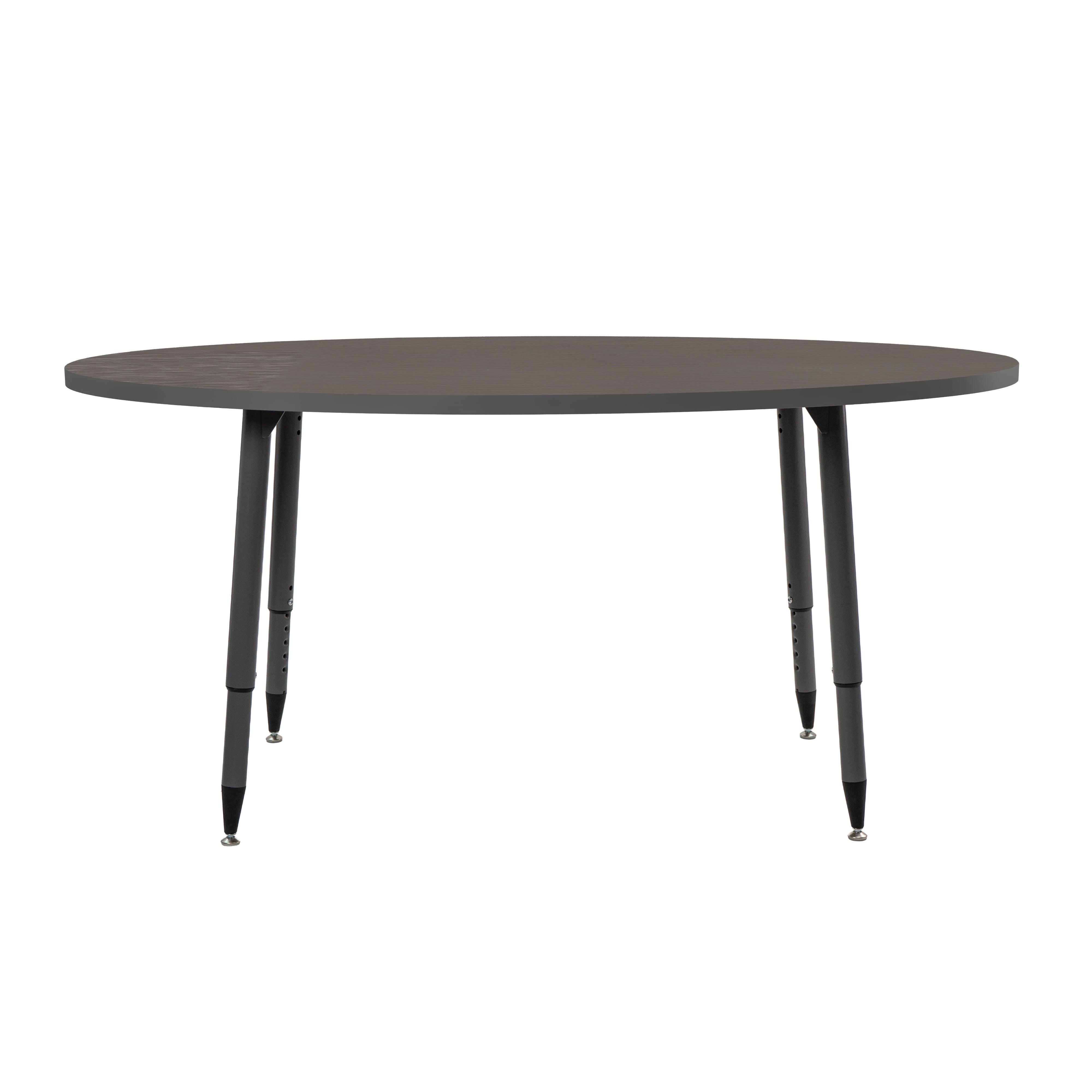 Adapte 30" x 60" Oval Thermofused Activity Table with Adjustable Tapered Legs - Cosmic Strandz/North Sea
