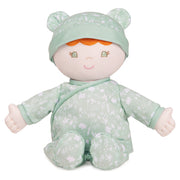 Baby GUND Sustainable Baby Doll, Plush Doll Made from Recycled Materials, For Newborns and Toddlers, Green, 12”