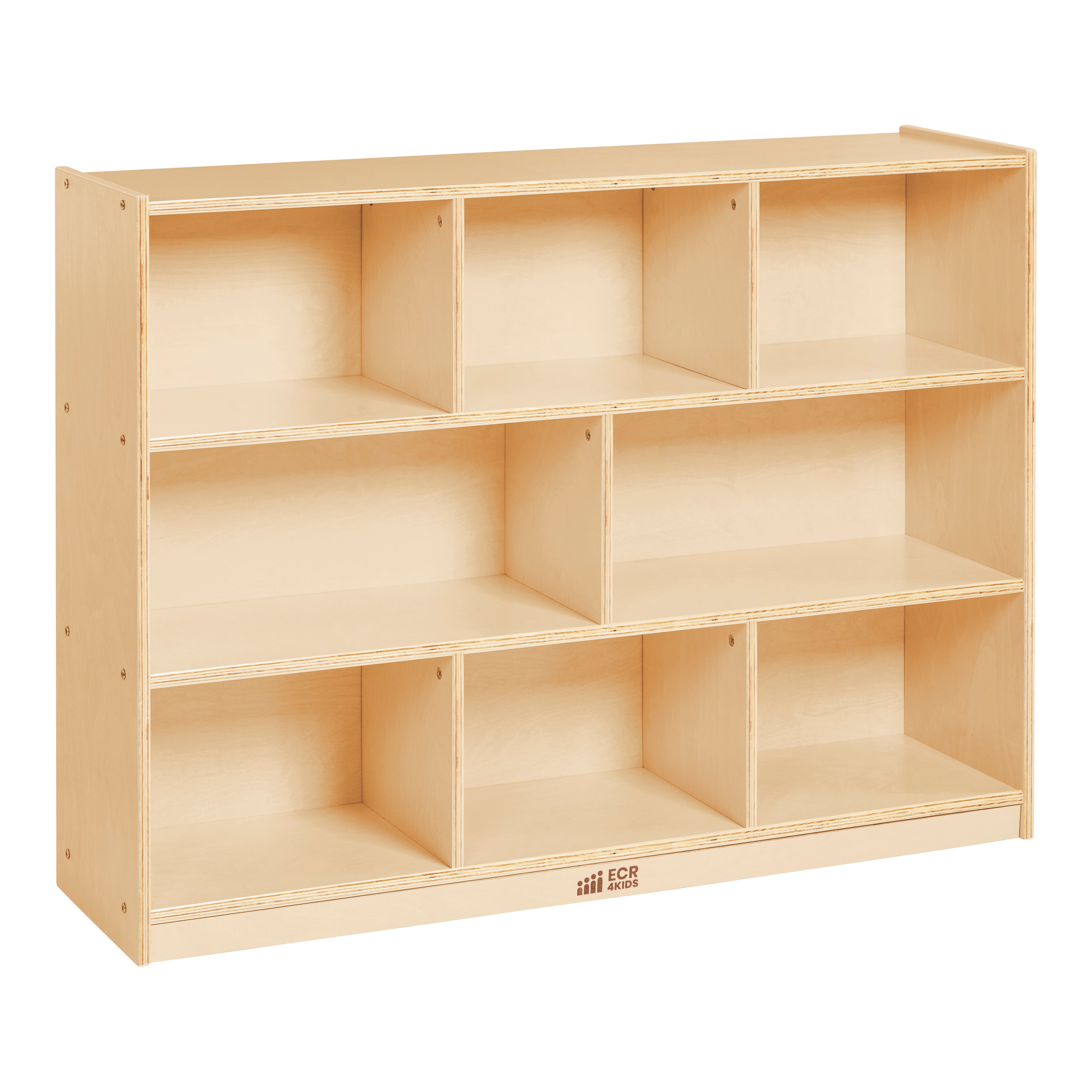 8-Compartment Storage Cabinet 36in H - Natural