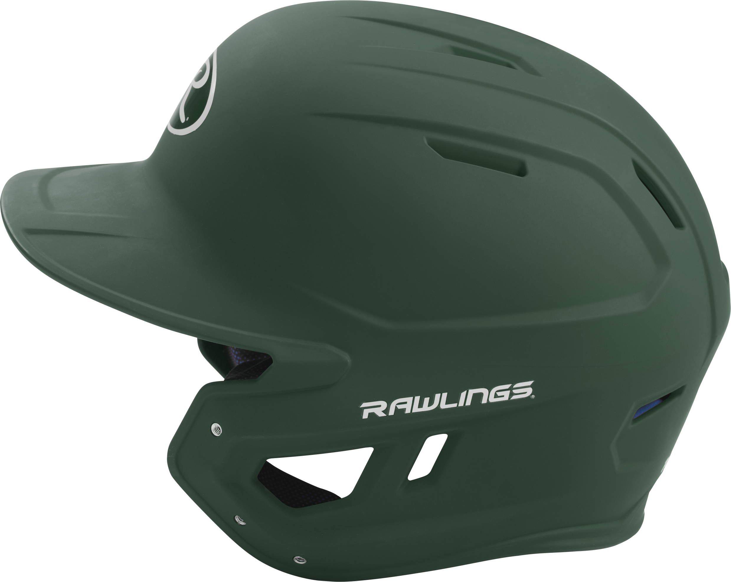 Rawlings Mach Matte Senior Baseball Helmet - Dark Green