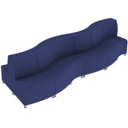 Pro Series Connect Edged Crest Seating, 12-Piece Set - Navy