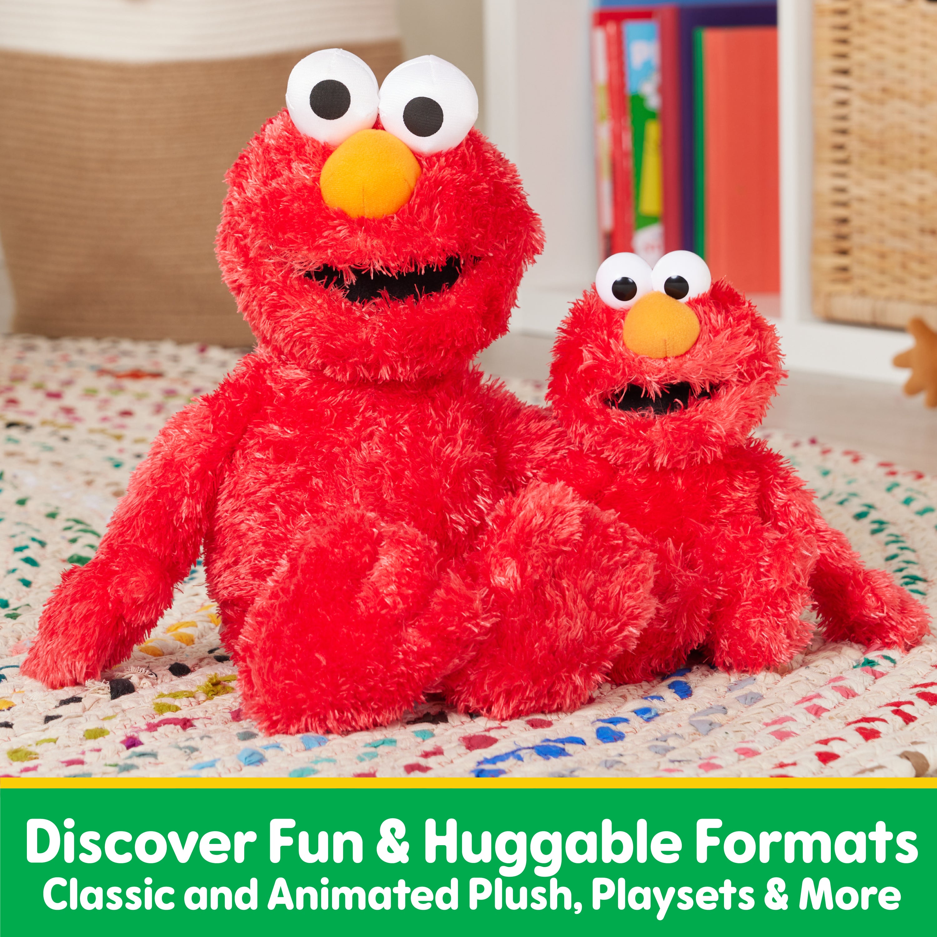 GUND Sesame Street Official Elmo Hug-a-Moves Plush, Plush Muppet, Sensory Toy, Premium Plush Toy for Ages 1 & Up, Red, 14”
