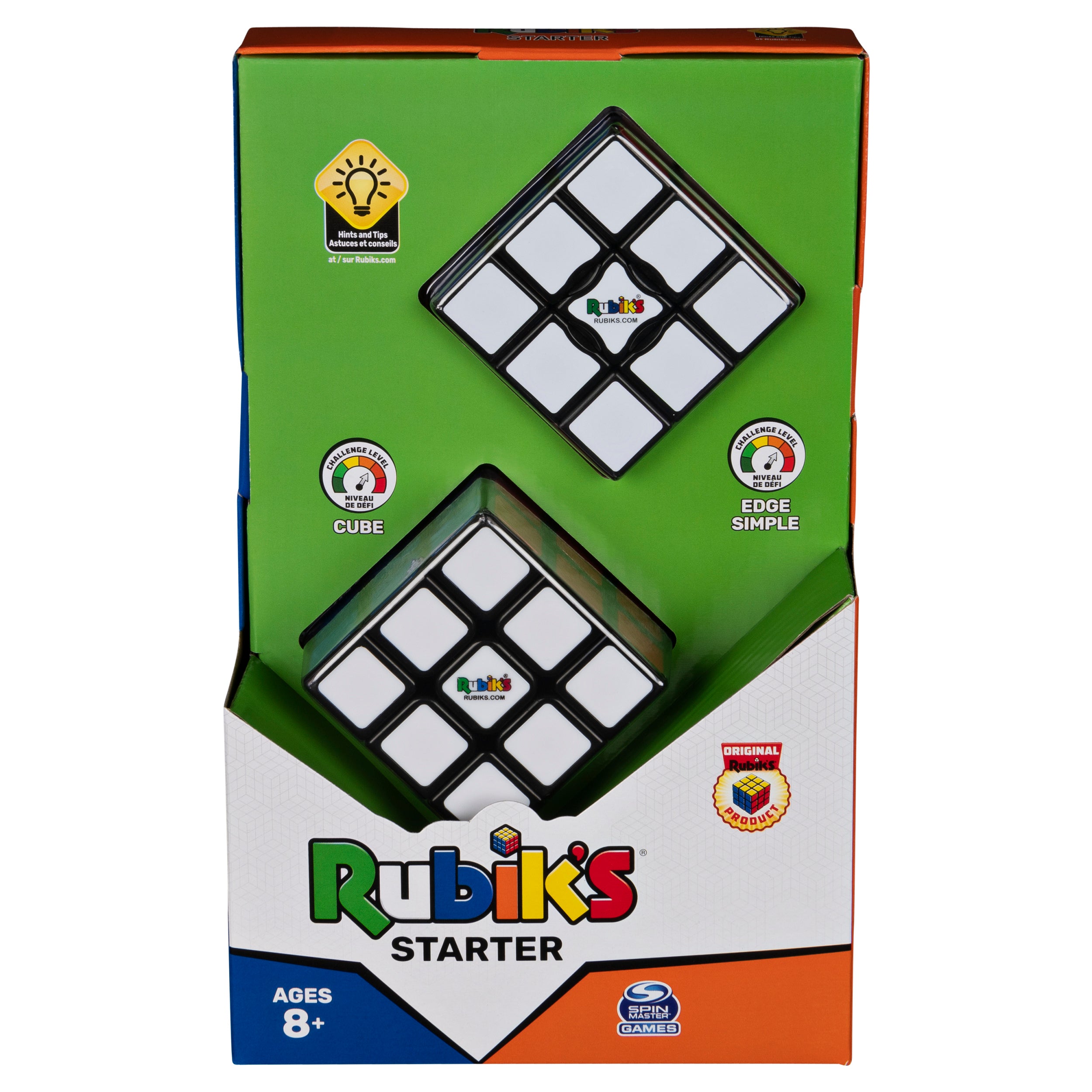 Rubik’s Cube, The Starter Pack, The Original 3x3 Cube and Edge Classic Problem-Solving Puzzles, For Beginners