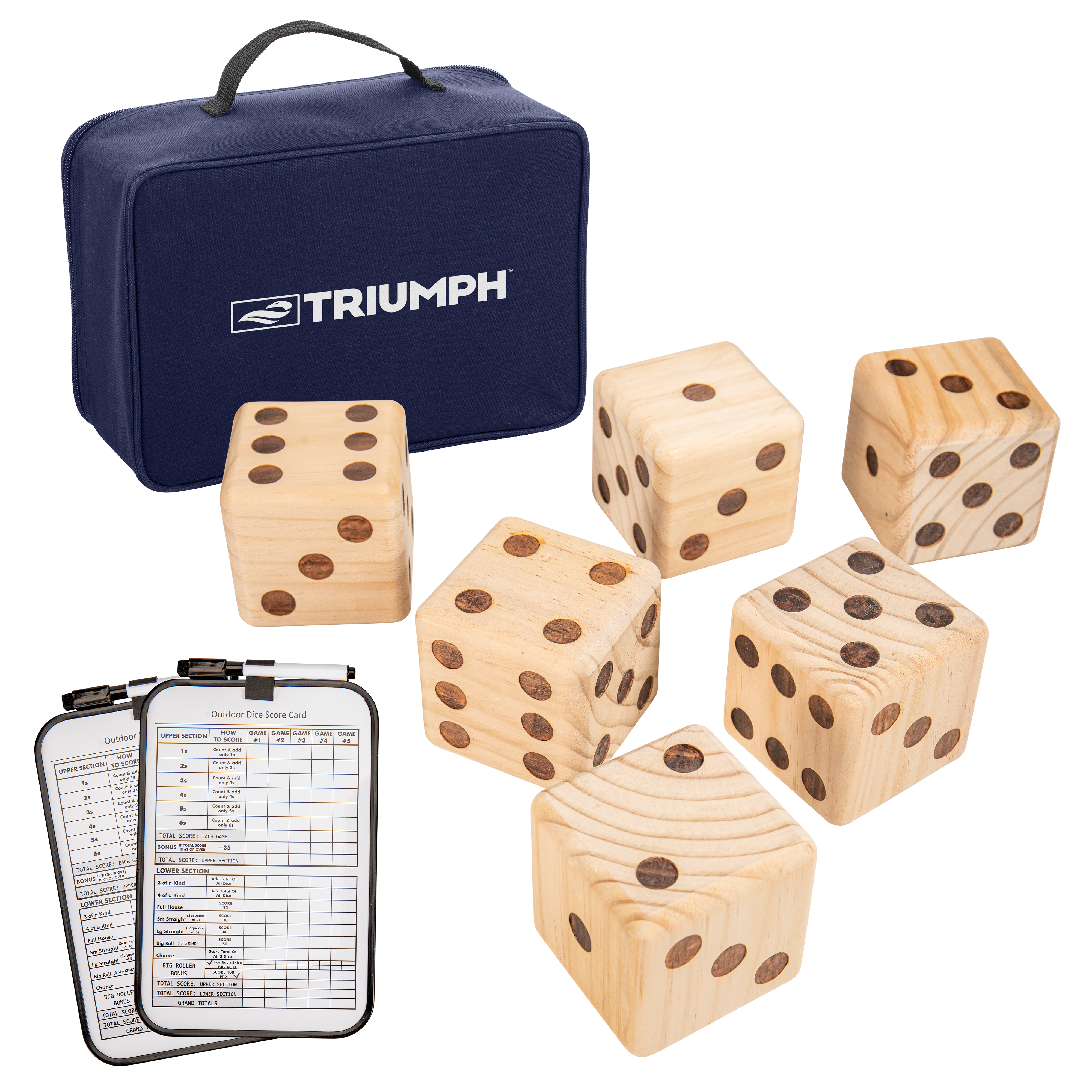 Triumph Big Roller Wooden Lawn Dice