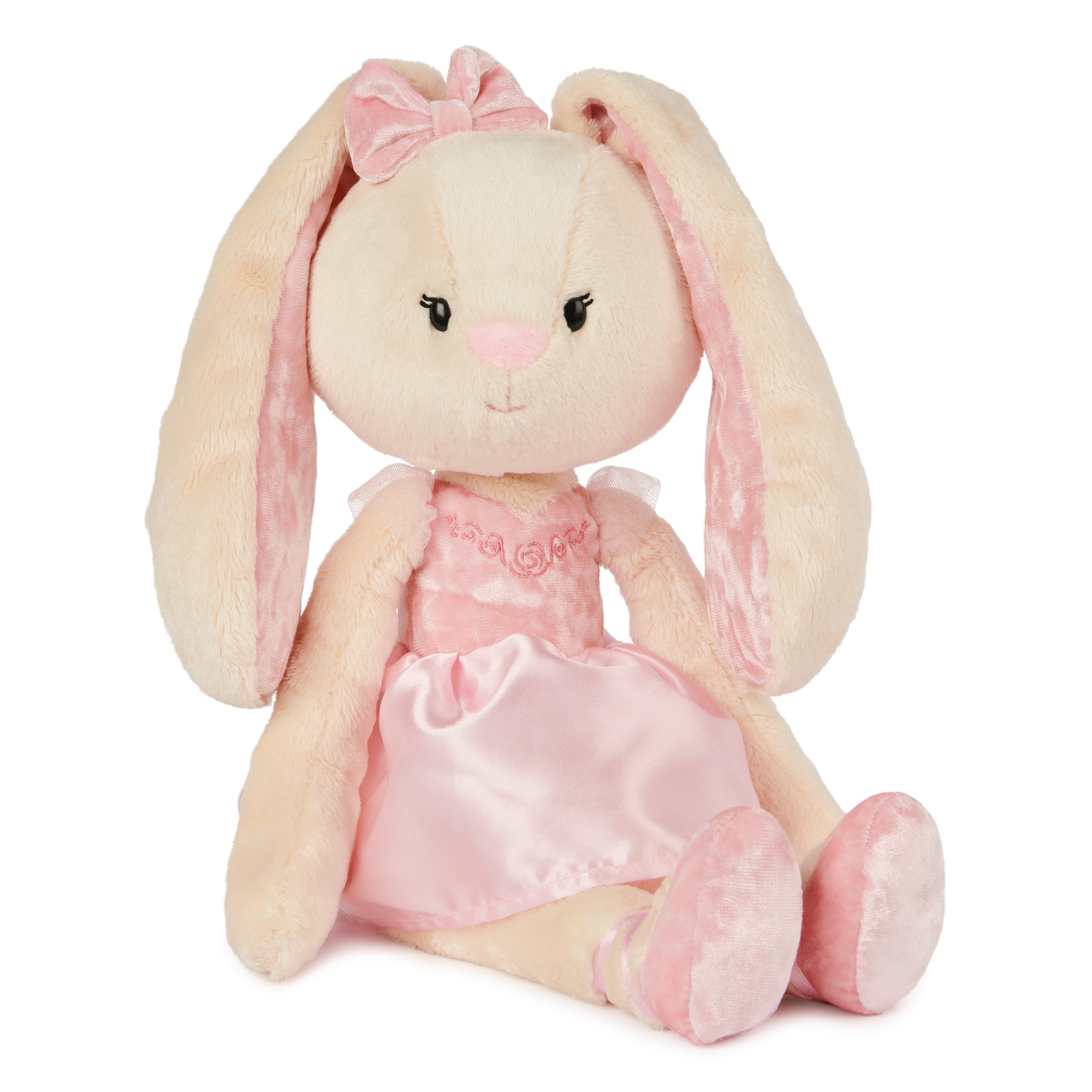 GUND Take-Along Friends Plush, Curtsy Ballerina Bunny, Bunny Stuffed Animal for Ages 1 and Up, Pink, 15"