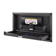Origin Horizontal Recessed with Stainless Frame - Black/Black Stainless Steel