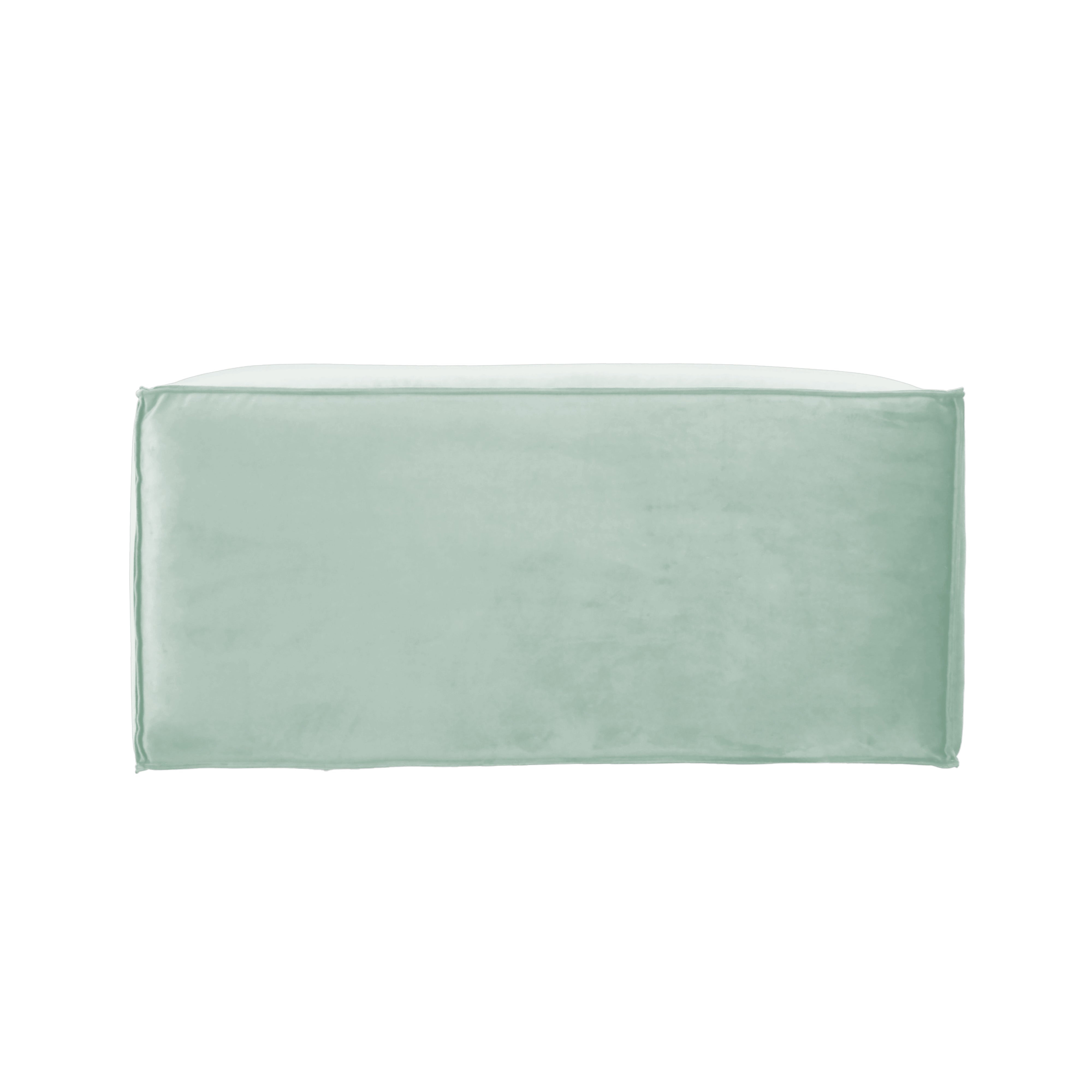 Overstuffed 36" x 24" Rectangle Microfiber Ottoman, 16" Height - Aloe