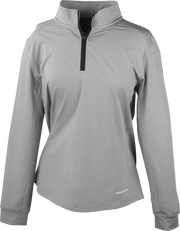 Easton Womens Quarter Zip Performance Fleece Pullover - Small - Gray