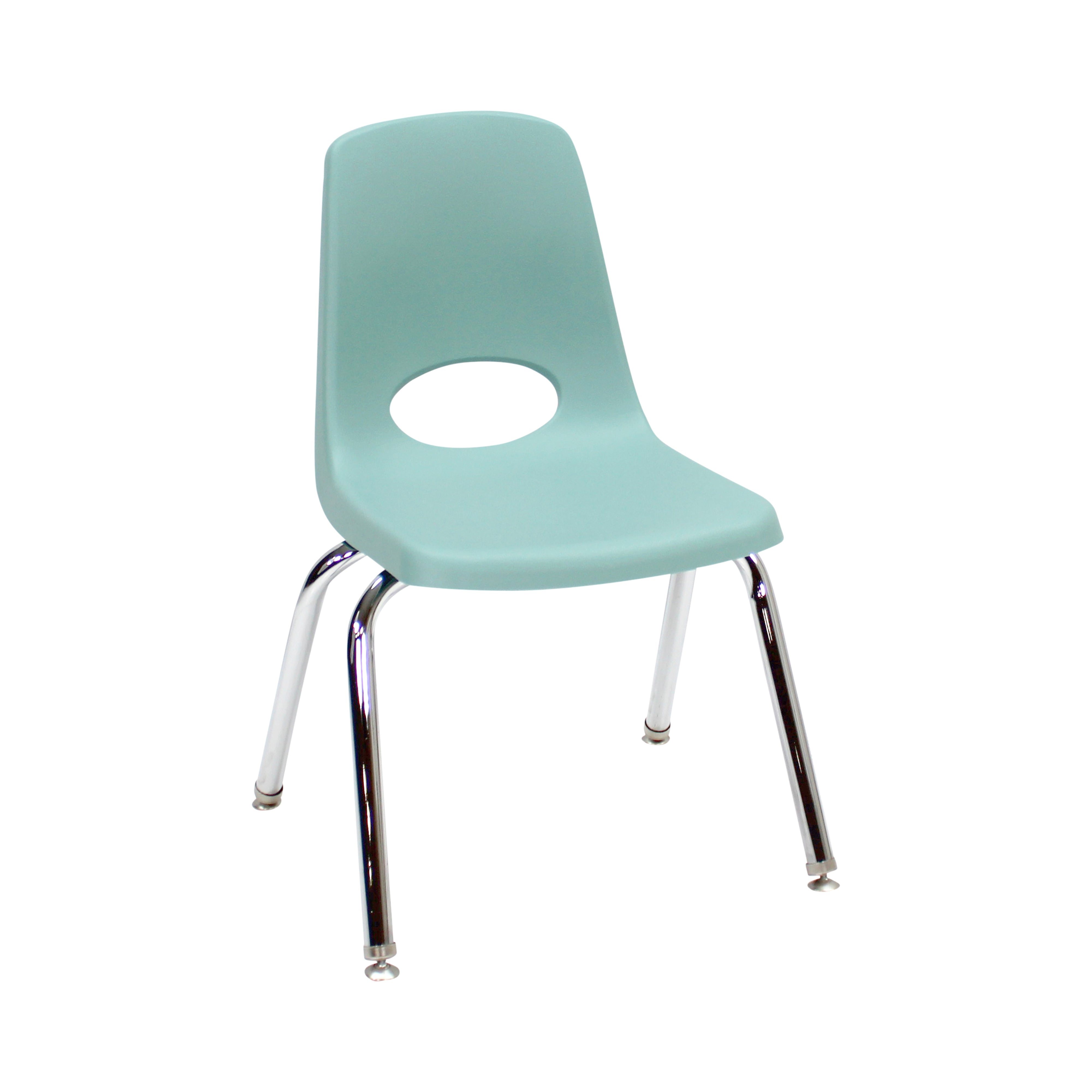 14" Stack Chair with Swivel Glides - Seafoam