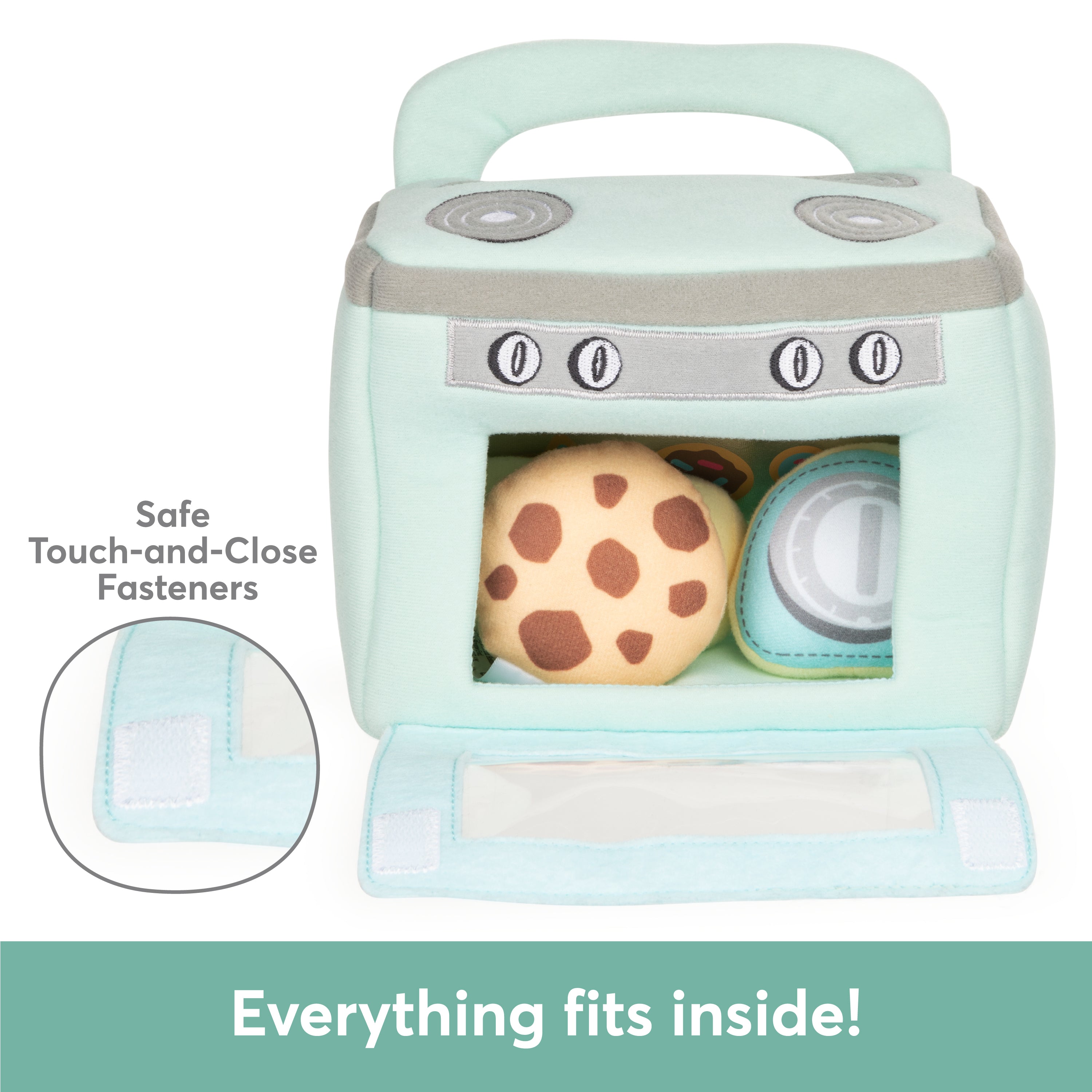 Baby GUND My First Baking Plush Playset with Sounds, Rattle, Squeaks and Crinkles, Ultra Soft Plush Sensory Toy for Babies and Newborns
