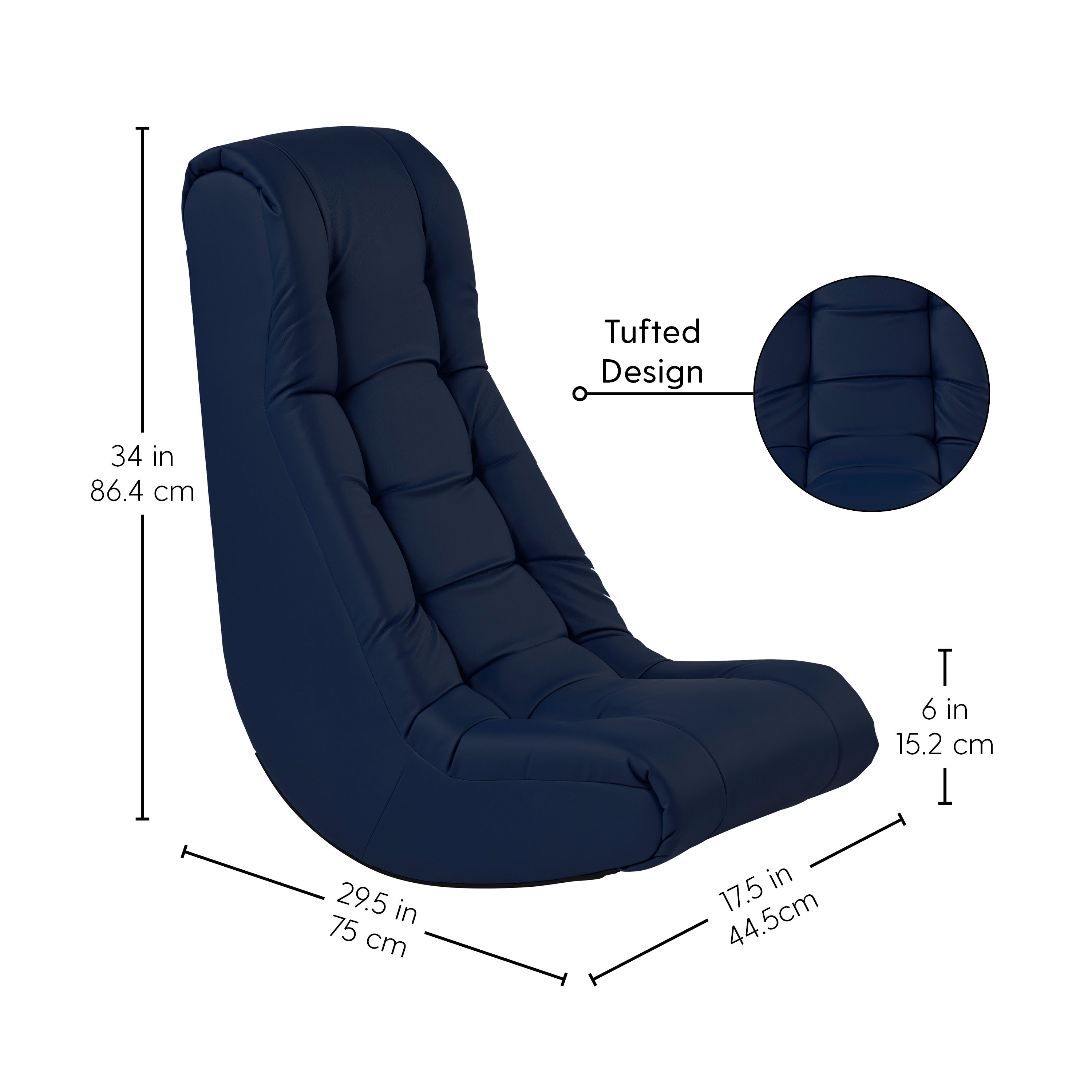 Tufted Soft Rocker - Navy