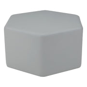 Pro Series Upholstered Hexagon Ottoman 18" Height - Gray