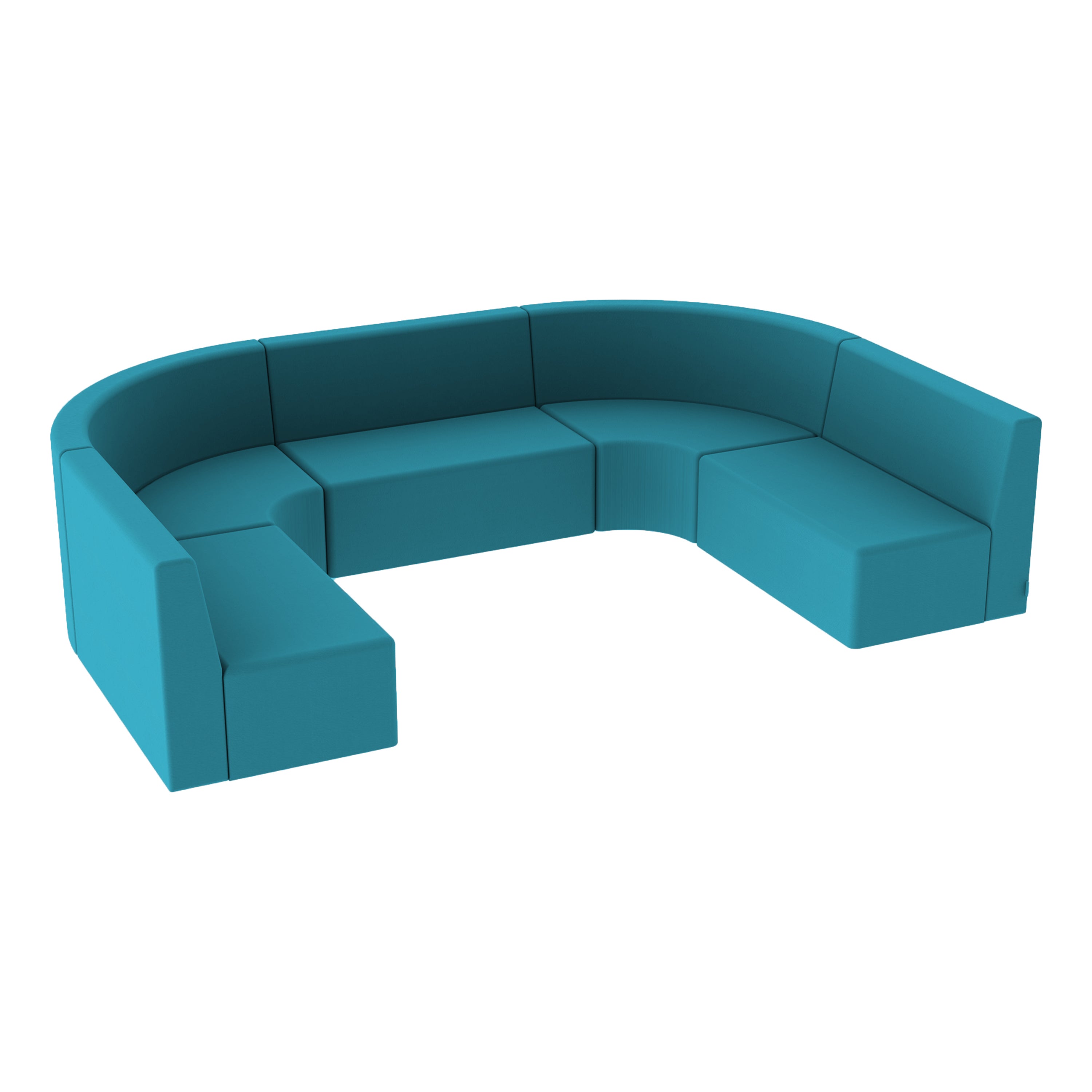 Pro Series Tallback Chairs 12" Seat Height, 5-Piece Set - Teal