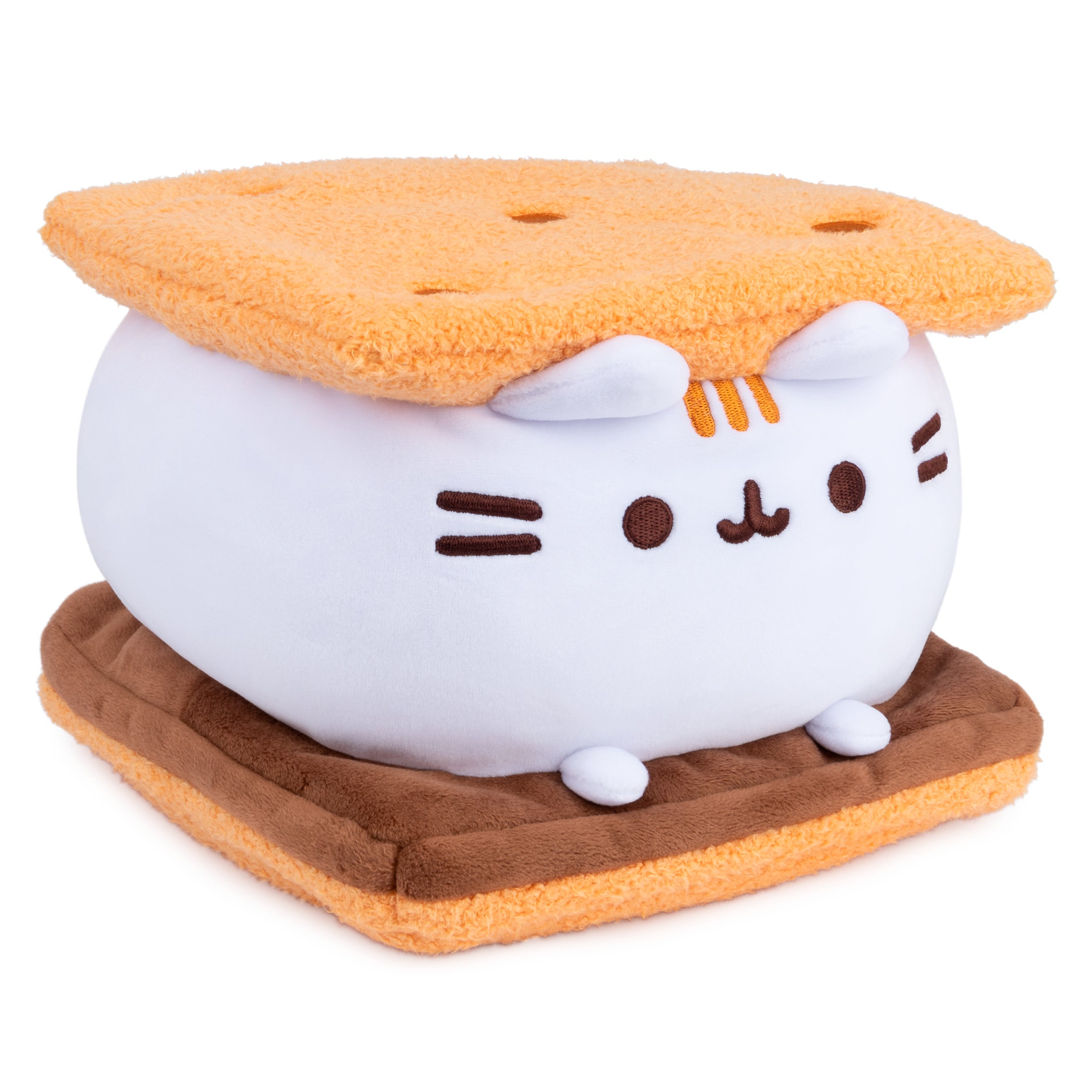 GUND Pusheen S’mores Squisheen Plush, Stuffed Animal for Ages 8 and Up, Brown/White, 12”