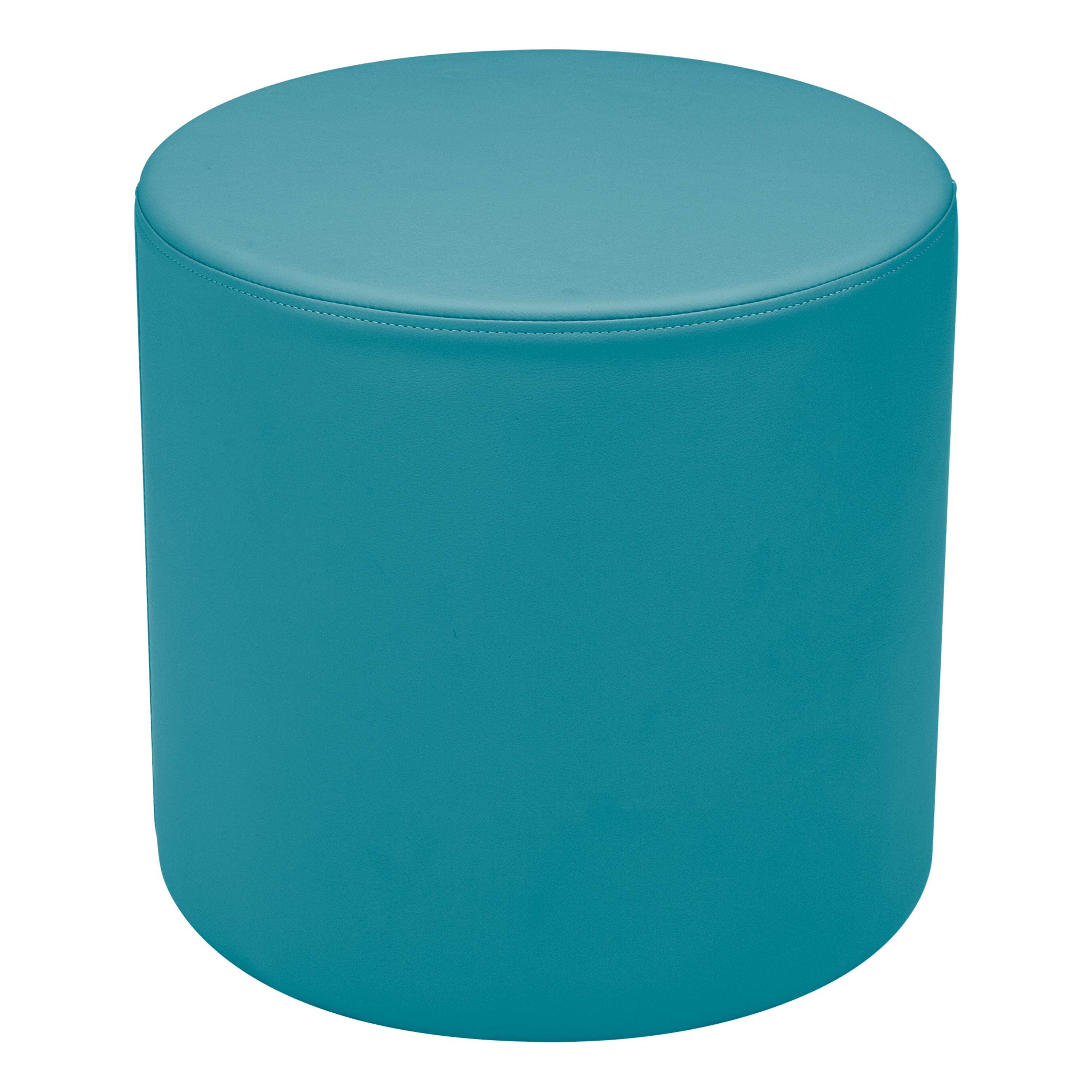 Pro Series Upholstered Round Ottoman 18" Height - Teal