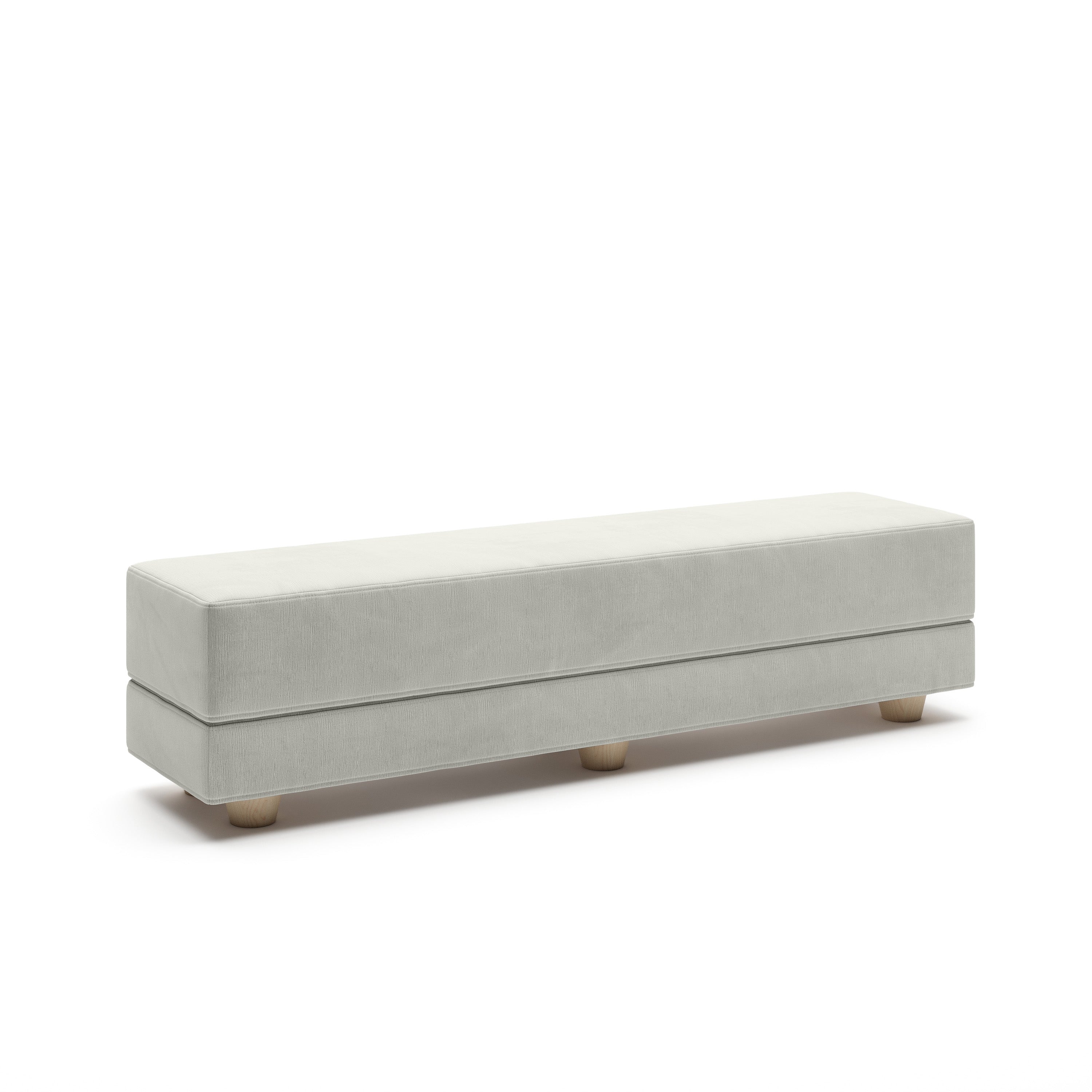 Jaxx Camden Convertible Bed Bench / Fold-Out Twin Guest Bed, Ice