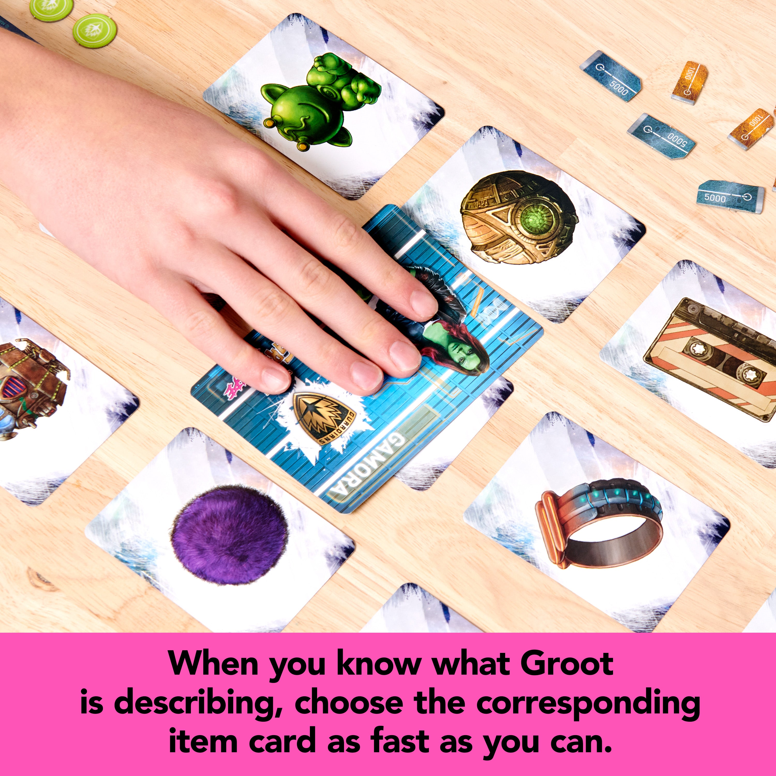 Marvel Guardians of the Galaxy, The Groot Escape by Spin Master Games, Charades-Style Card Games Board Games for Adults and Kids Ages 10 and up