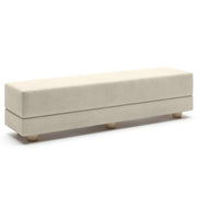 Jaxx Camden Convertible Bed Bench / Fold-Out Twin Guest Bed, Ivory