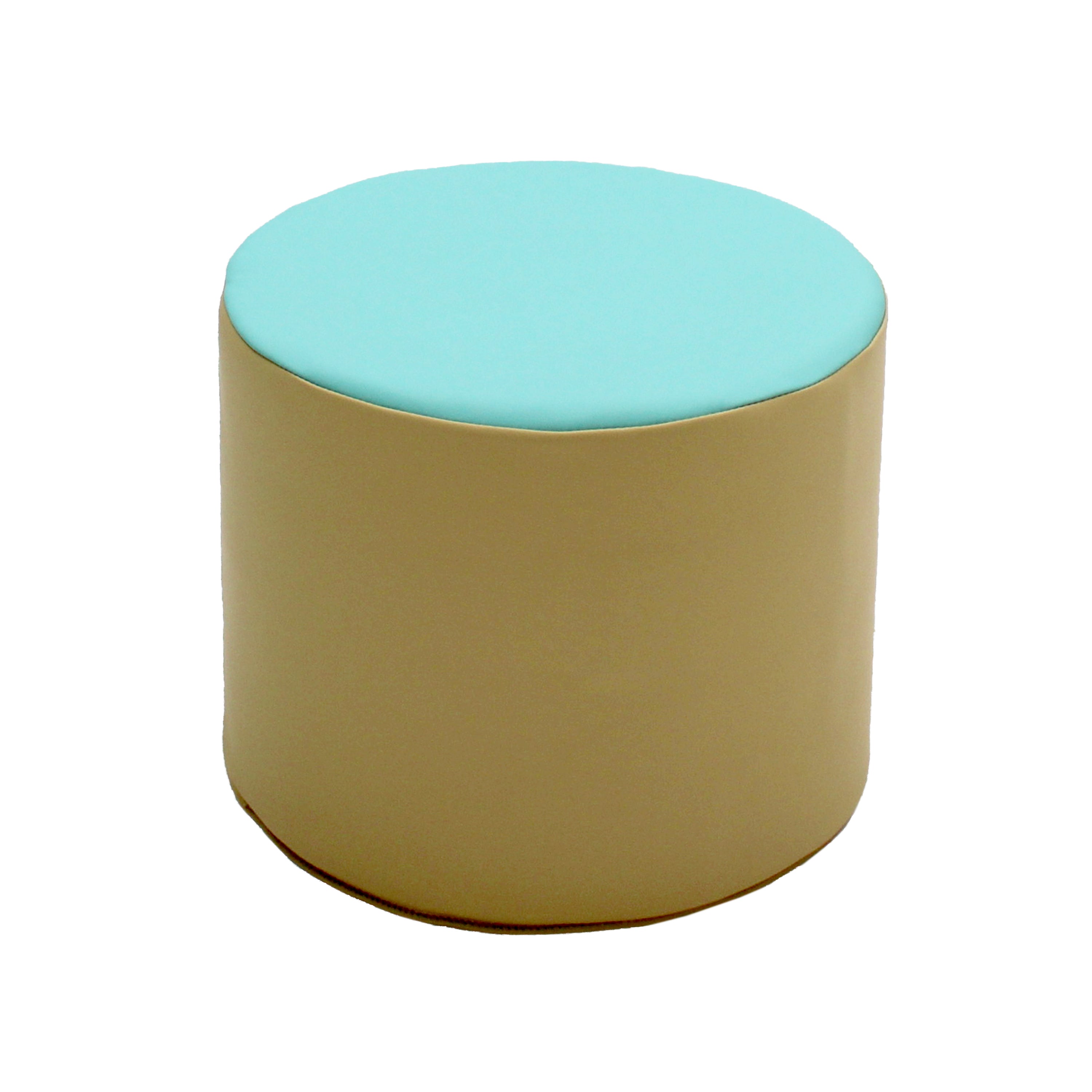 SoftScape 15" Round Accent Ottomans, 4-Piece - Sand