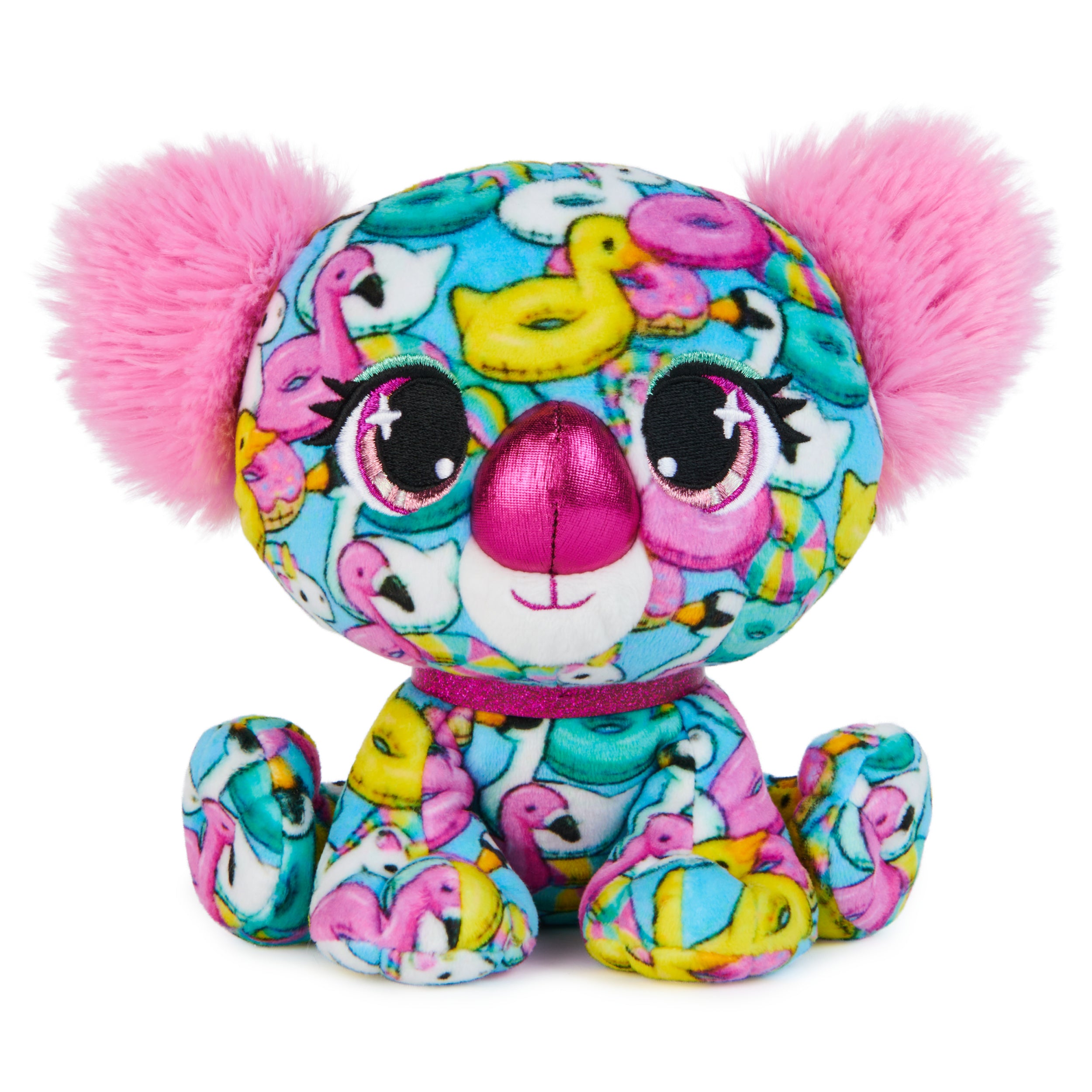 P.Lushes Designer Fashion Pets Angie Springs Premium Koala Stuffed Animal, Pink and Blue, 6”