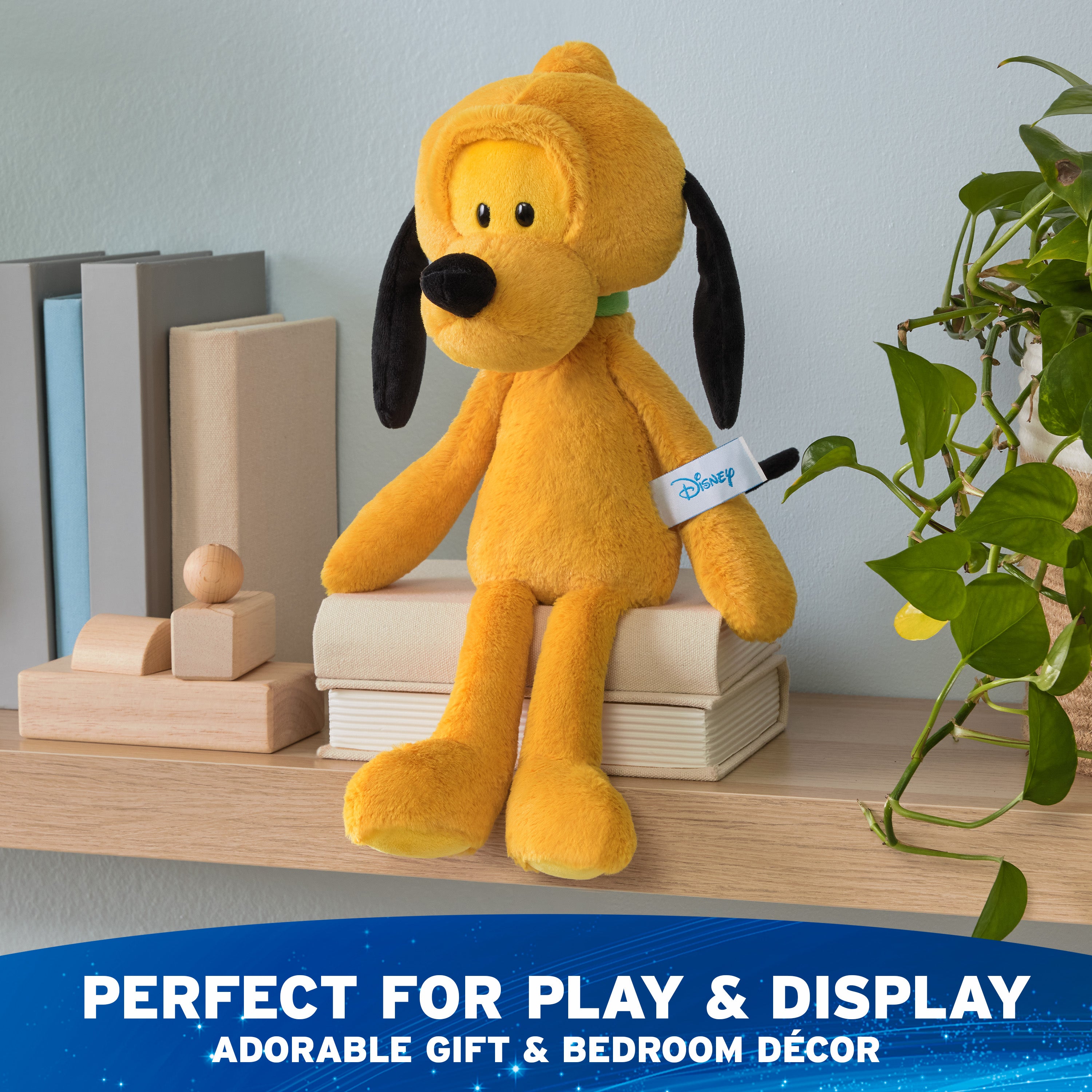 GUND Disney Official Pluto Toothpick Plush, Pluto Dog Stuffed Animal for Ages 1 and Up, Yellow, 15”