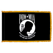 3X5 FT COL NYL-GLO POW-MIA BLK DBL GLD F