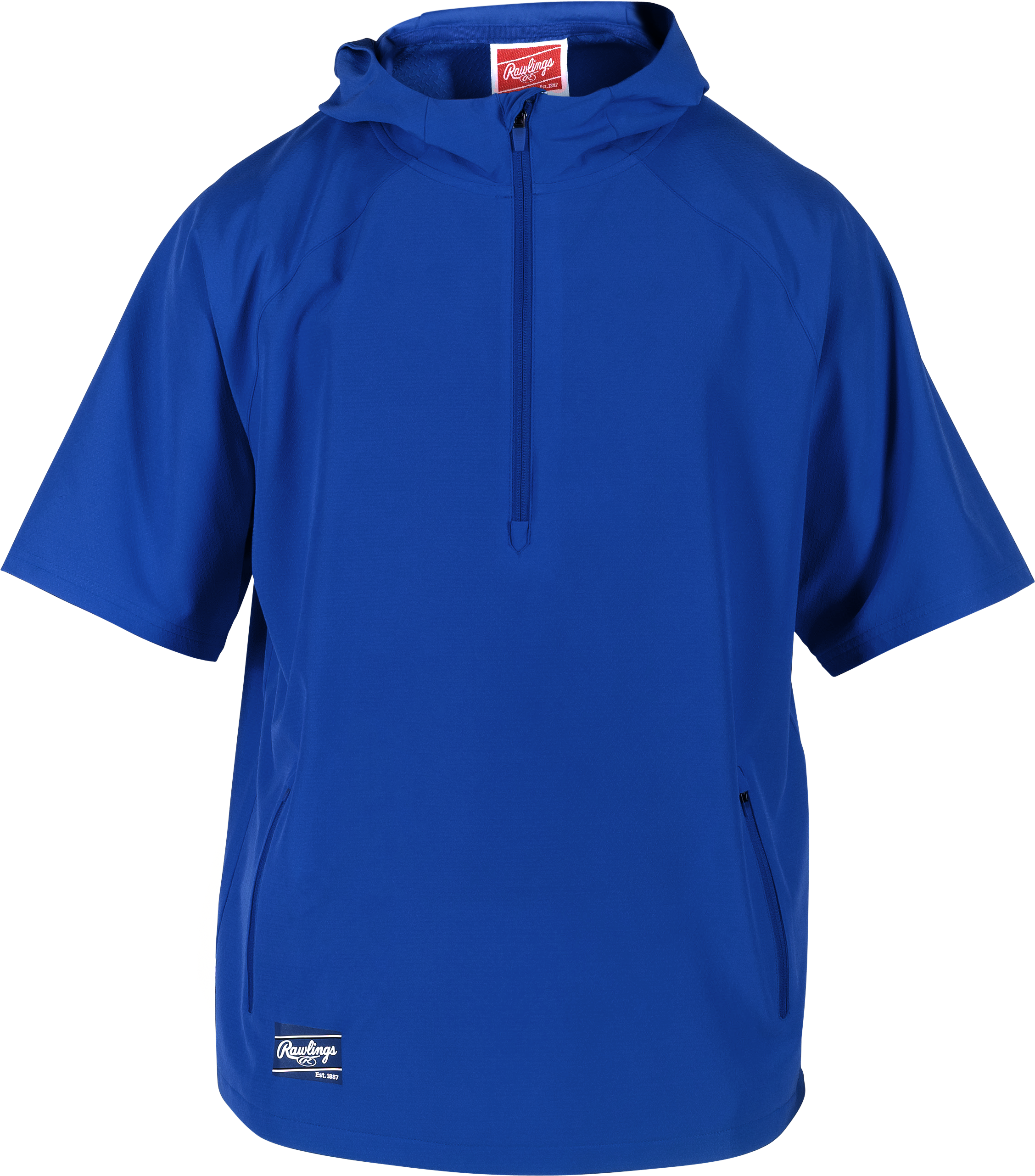 Rawlings Adult Colorsync Short Sleeve Hooded Jacket - Small - Royal